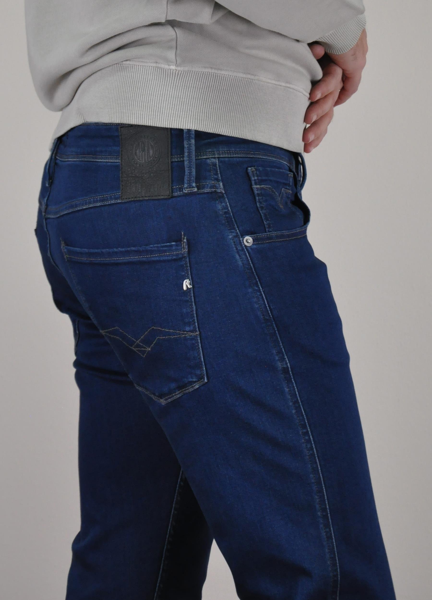 Replay Erkek Yıkamalı Jean Pantolon ANBASS M.914 U007627 MAVI