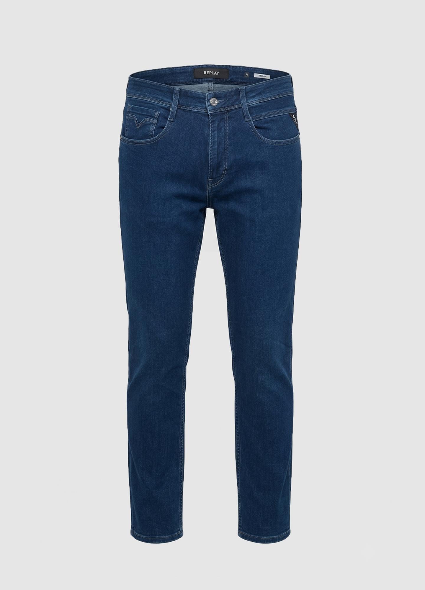 Replay Erkek Yıkamalı Jean Pantolon ANBASS M.914 U007627 MAVI