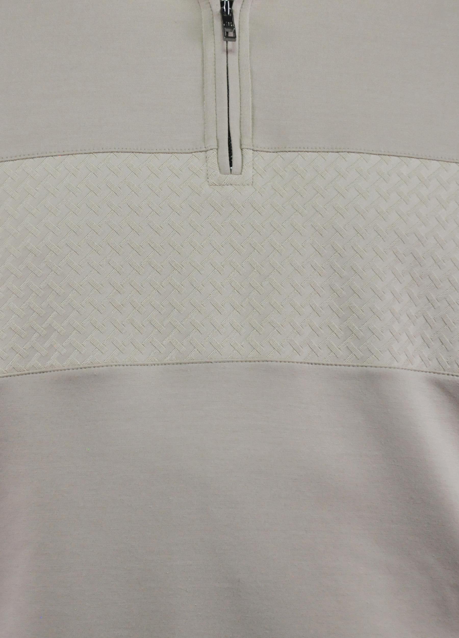 Td Bkr Erkek Fermuarlı Dik Yaka Soft Touch Sweatshirt U007864 KREM