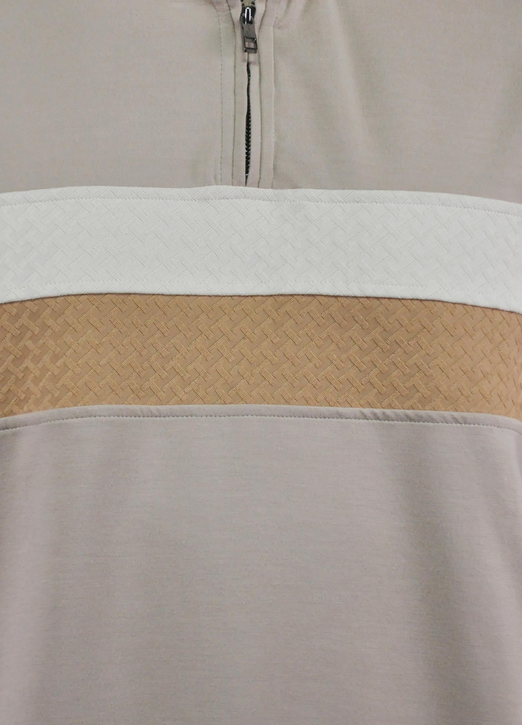 Td Bkr Erkek Fermuarlı Dik Yaka Soft Touch Sweatshirt U007864 RENKLI