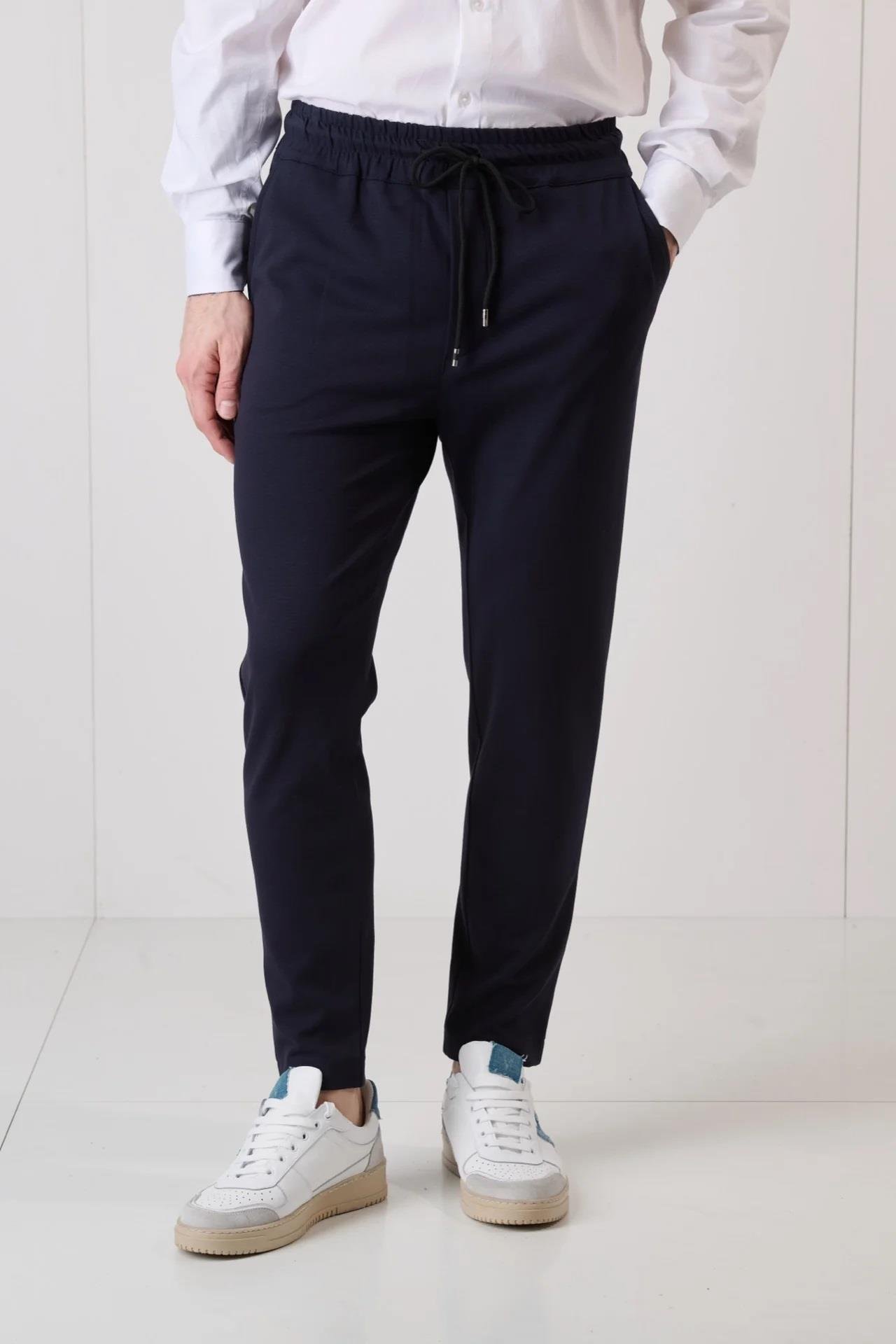 V2 Brand Made in Italy Erkek Jogger Takım Elbise KBL U007927 LACIVERT