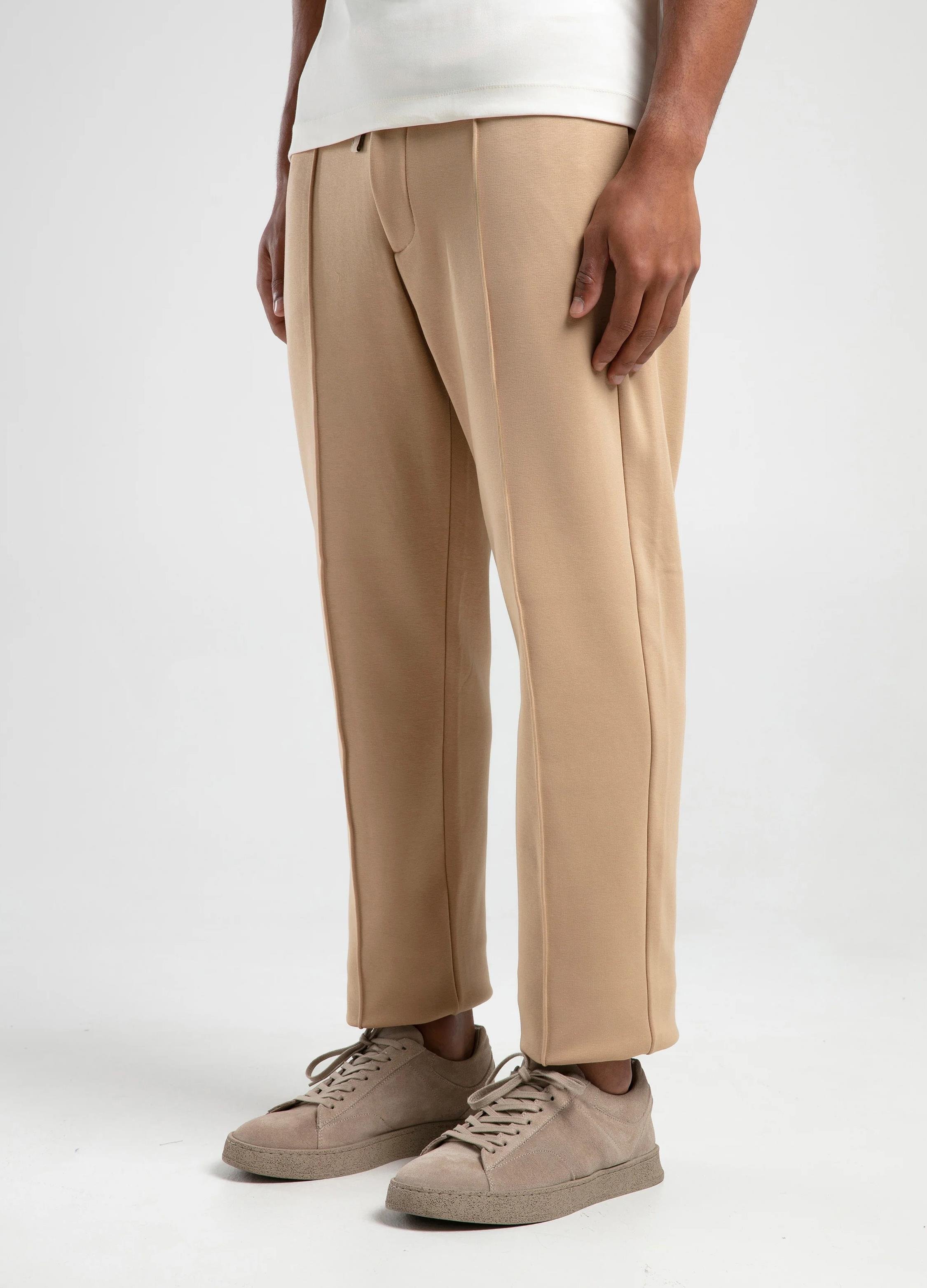 Vaganza Erkek Beli Lastik Bağcıklı Pamuklu Jogger Pantolon U008150 KAHVE
