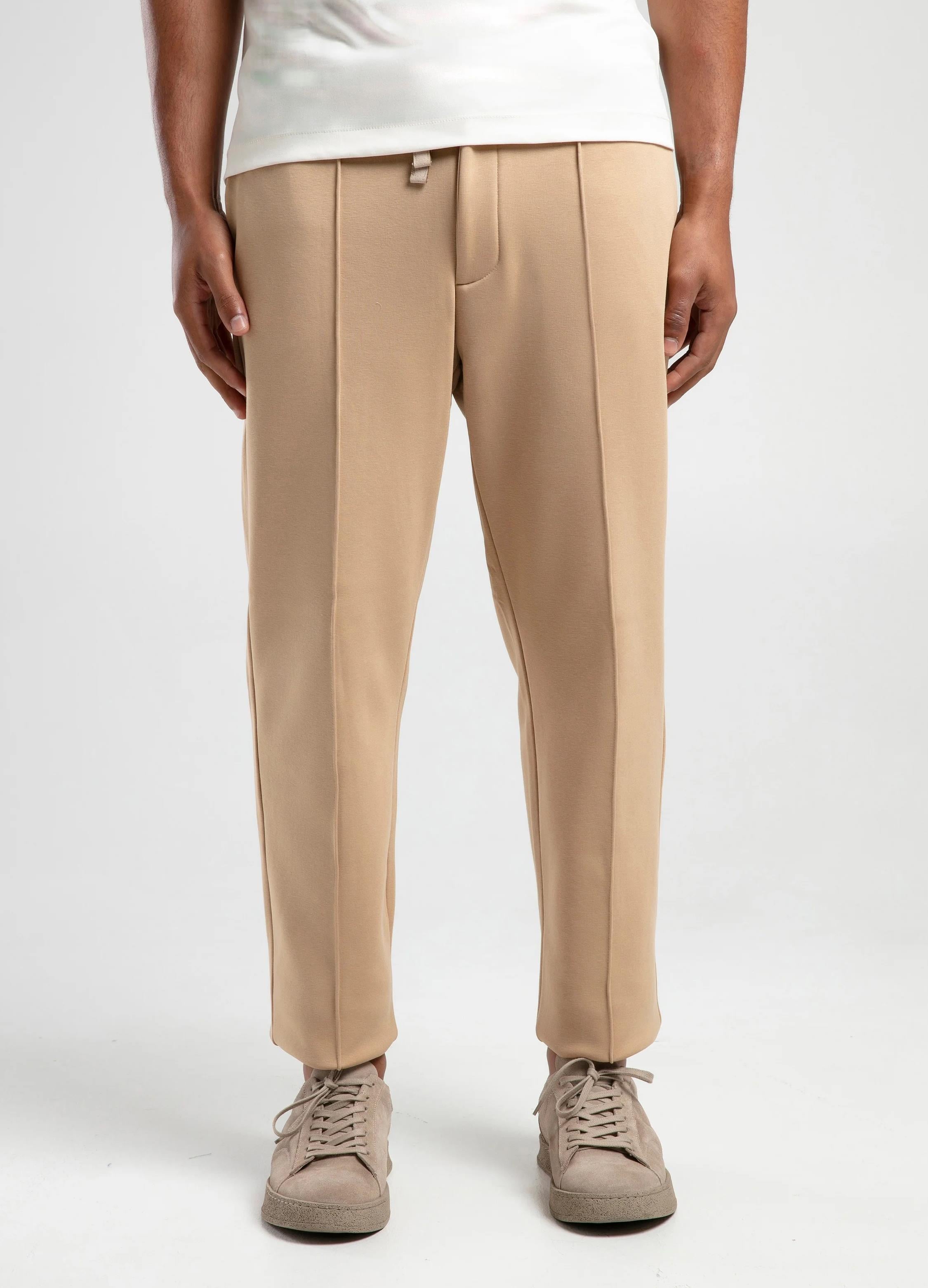 Vaganza Erkek Beli Lastik Bağcıklı Pamuklu Jogger Pantolon U008150 KAHVE