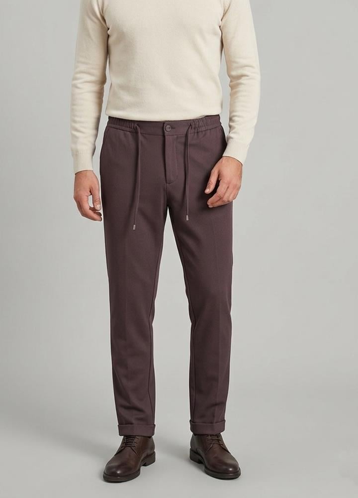 Vaganza Erkek Cepli Beli Lastik İpli Jogger Pantolon U008245 BORDO