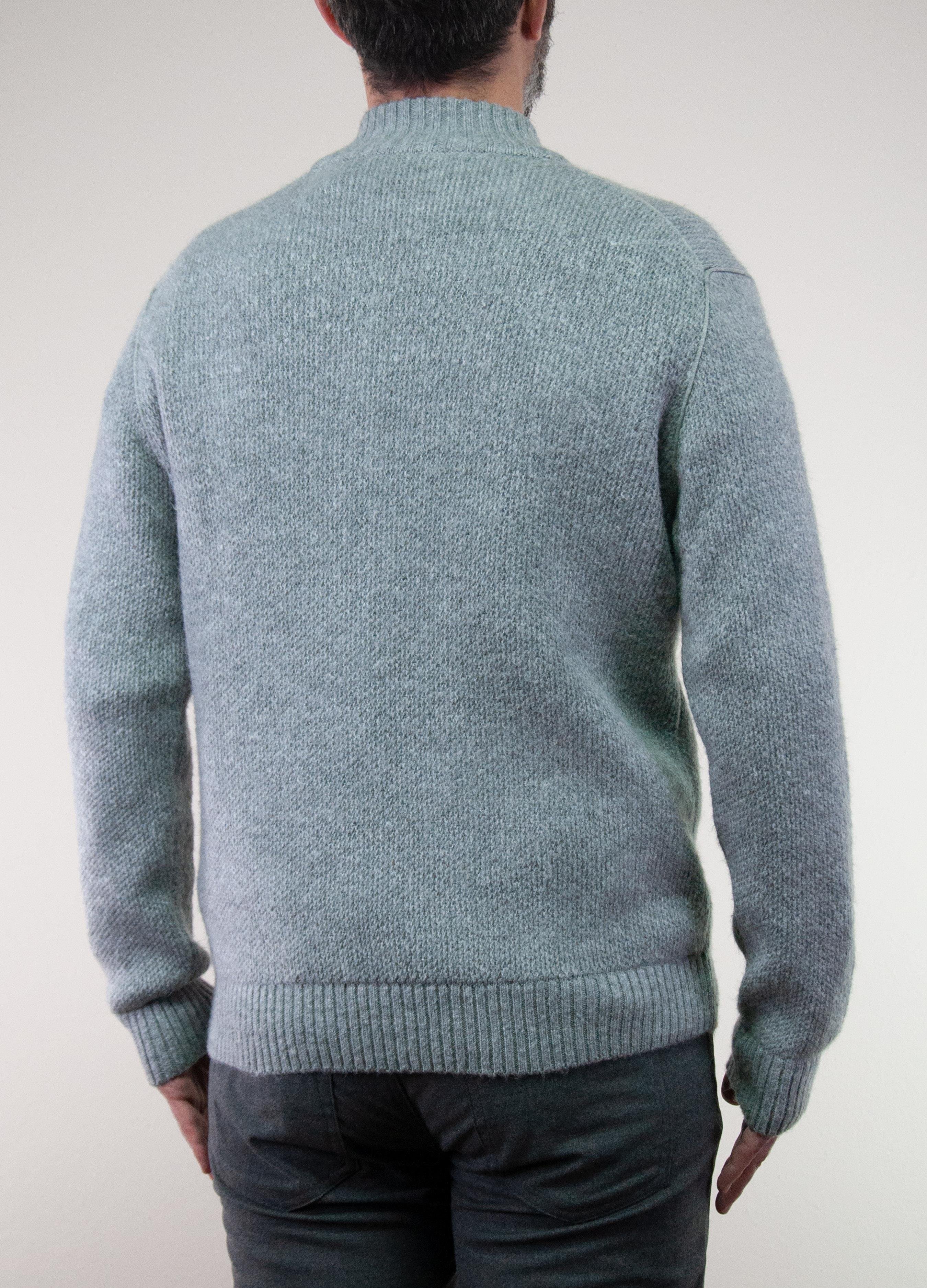 Vaganza Erkek Dik Yaka Çift Fermuar Cepli Pamuklu Hırka U008202 GRI