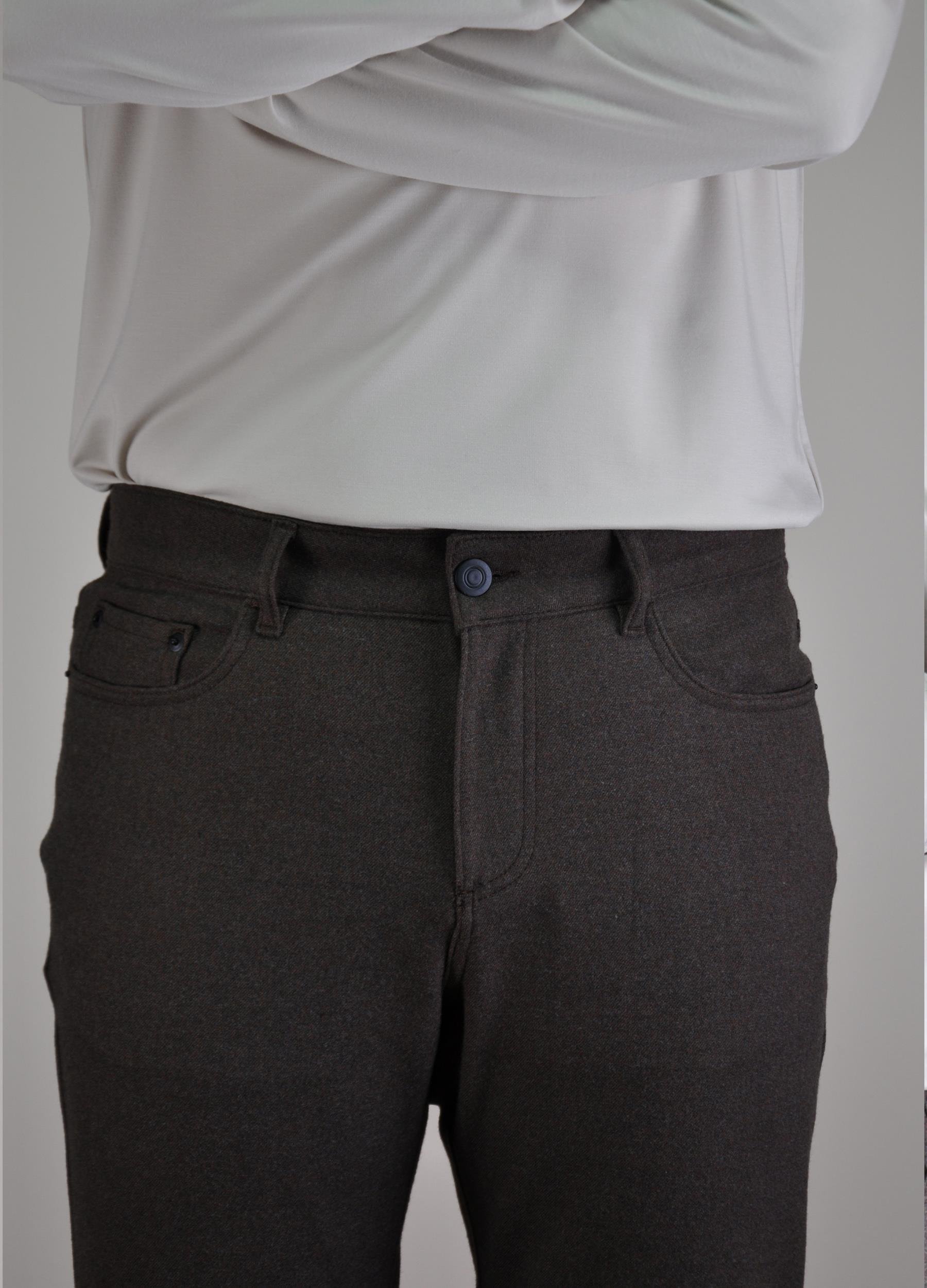 Vaganza Erkek Regular Fit Klasik Bel Kalın Pantolon U008179 KAHVE