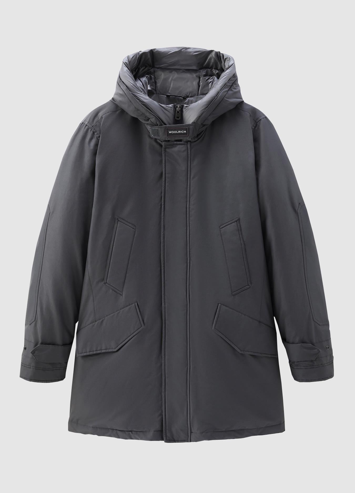 Woolrich Erkek Kaz Tüyü Kapüşonlu Mont PO019828 U006344 GRI