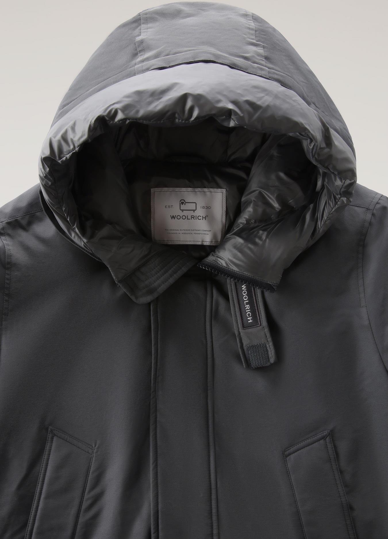 Woolrich Erkek Kaz Tüyü Kapüşonlu Mont PO019828 U006344 GRI
