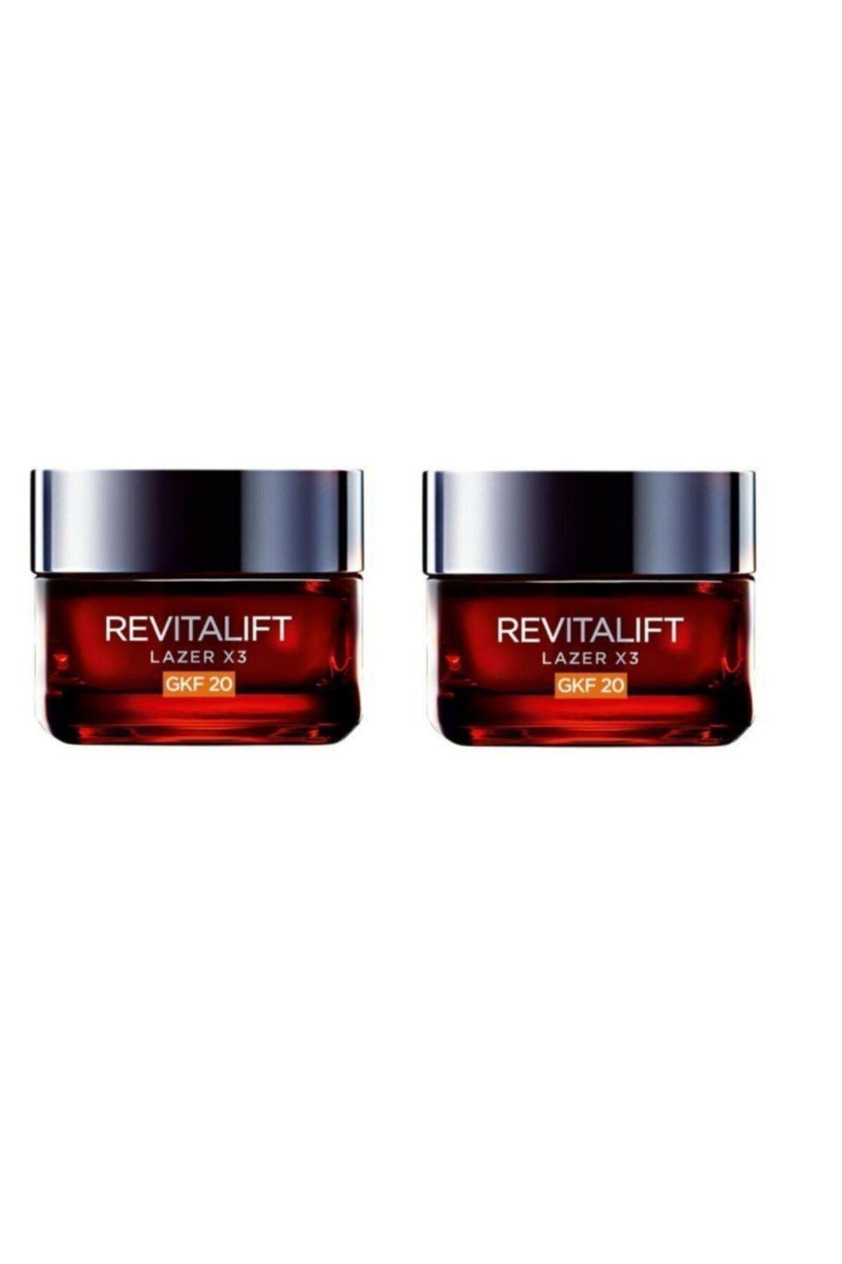 2 Adet Revitalift Lazer X3 Leke Ve Kırılıklık Karşıtı Gfk 20 50 Ml Krem