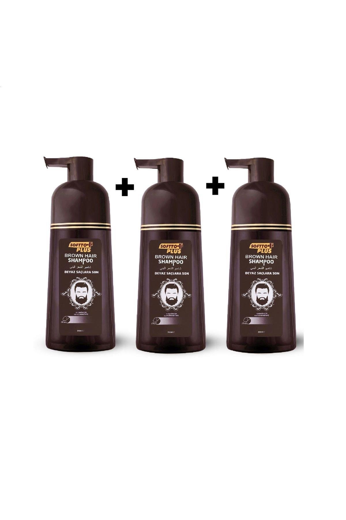 3 Adet Brown Hair Kahverengi Şampuan 350 ml