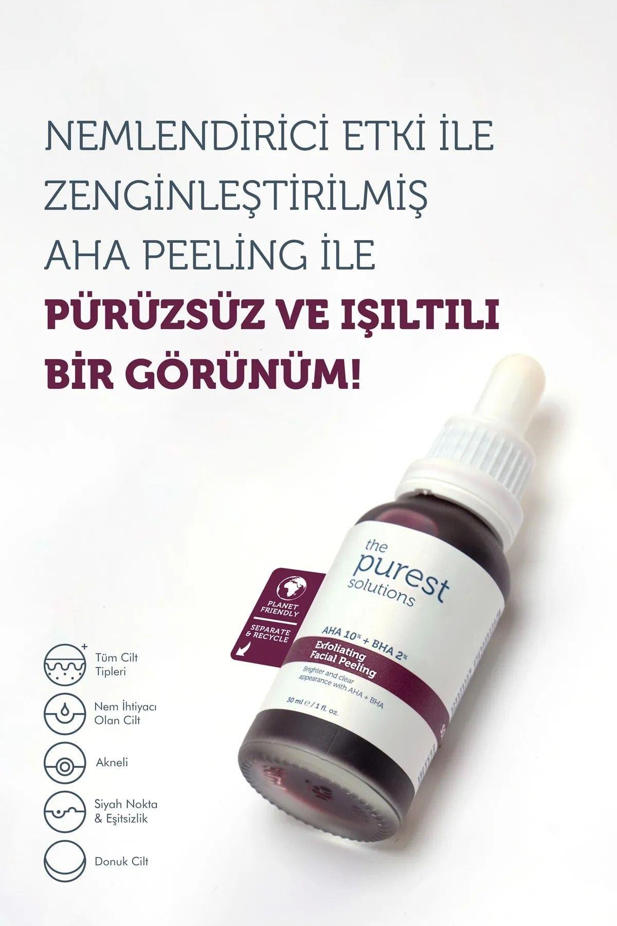 Aha & Bha Canlandırıcı & Cilt Tonu Eşitleyici Kırmızı Peeling Cilt Serumu 30 Ml