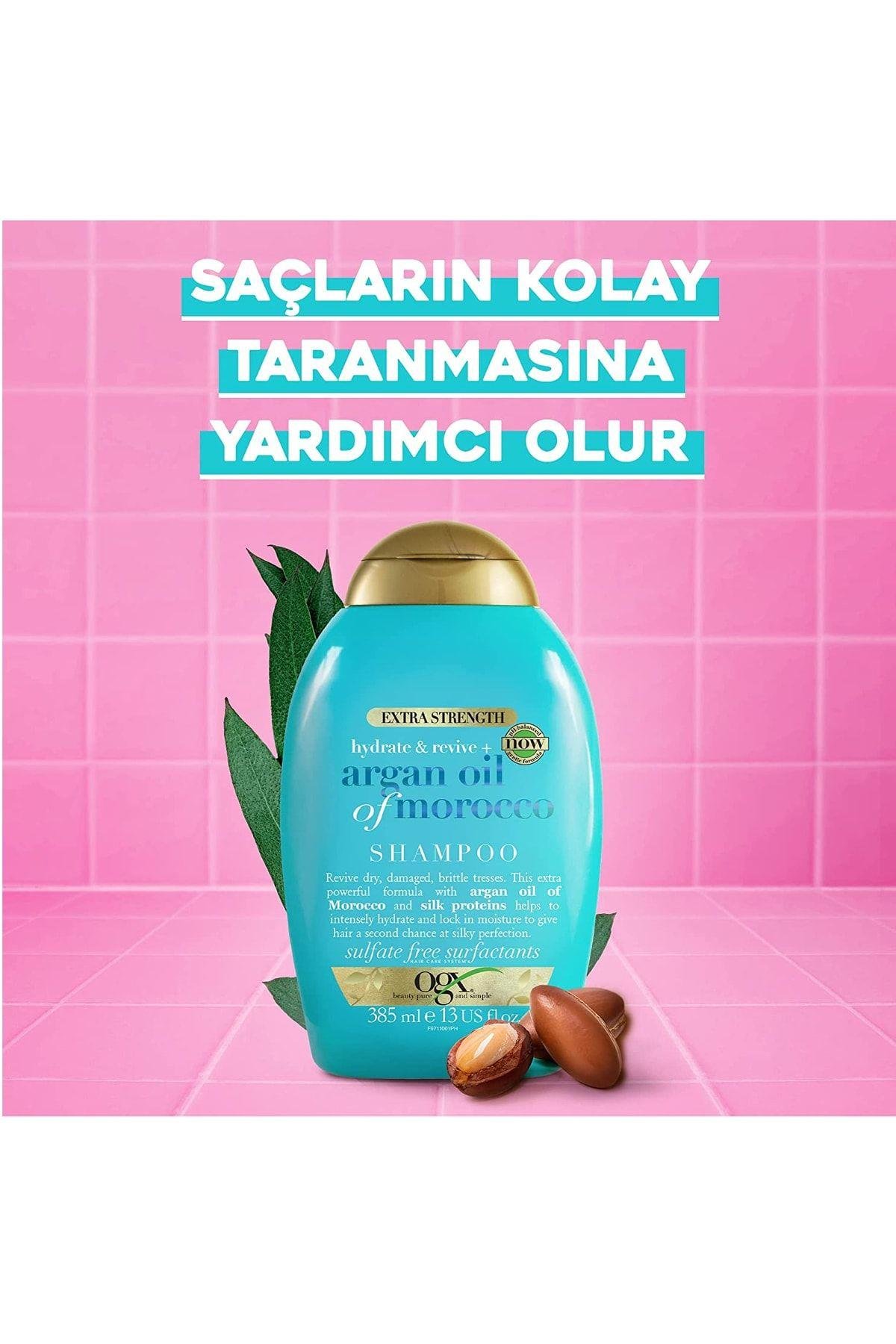 Argan Oil Of Morocco Güçlü Nemlendirici Argan Yağlı Tuzsuz Şampuan 385ml