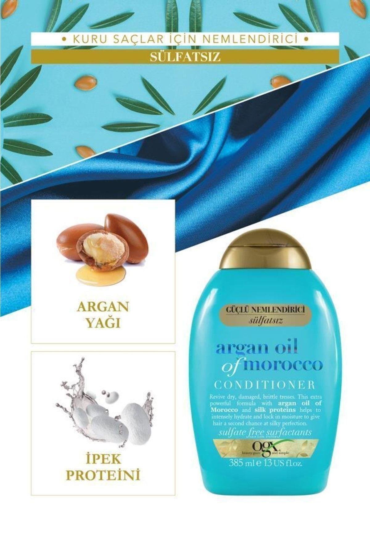 Argan Oil Of Morocco Sülfatsız Şampuan + Saç Bakım Kremi + Argan Oil Of Morocco Saç Bakım Yağı
