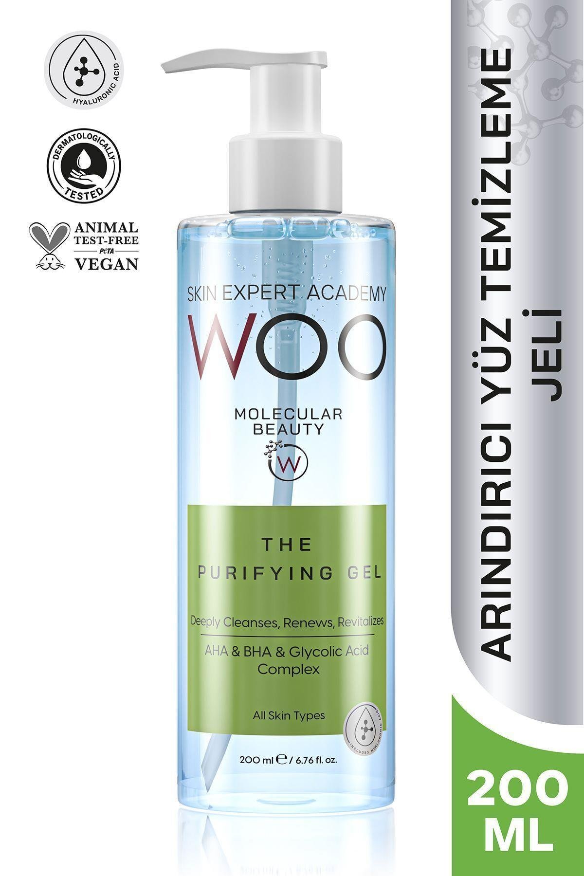 Arındırıcı Leke Açma Etkili Yüz Temizleme Jeli 200ml Sıkılaştırıcı Canlandırıcı (AHA BHA)