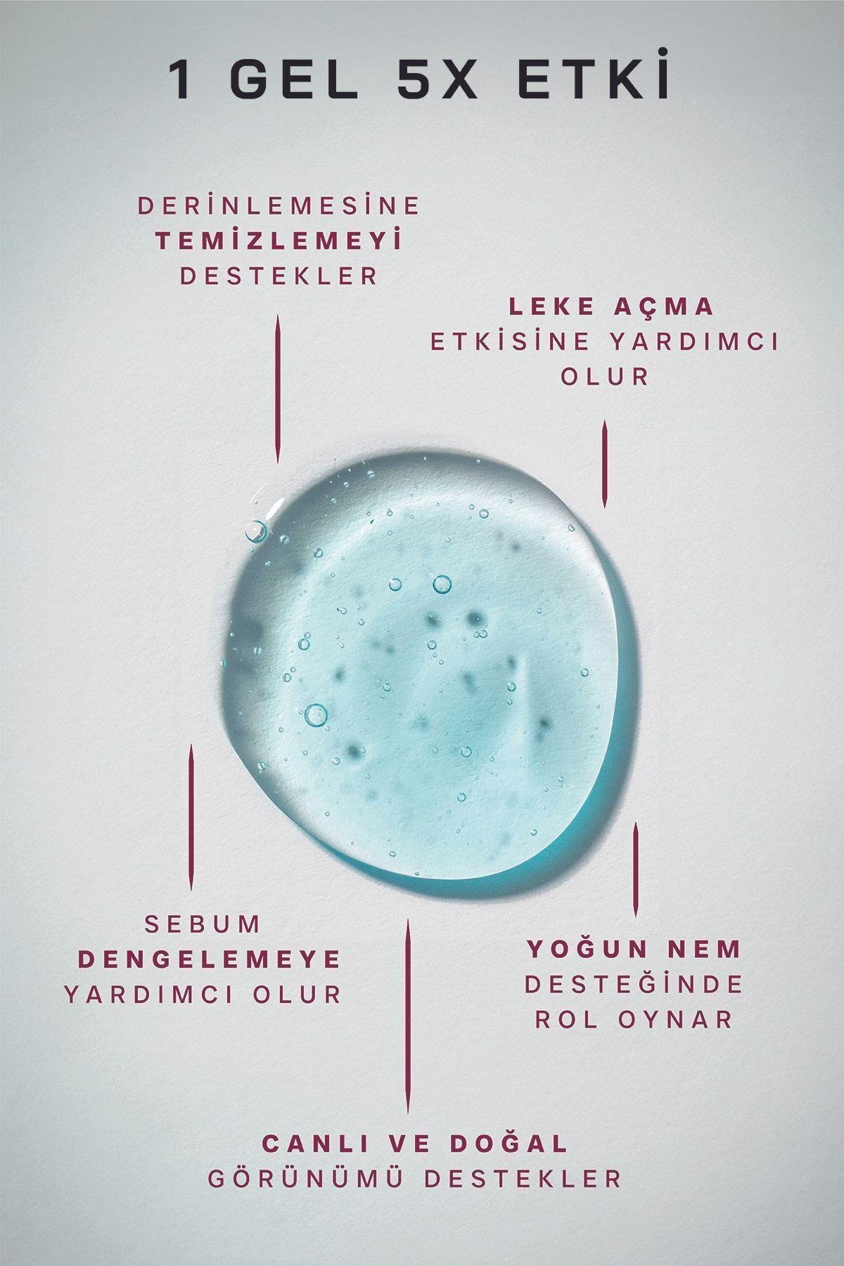 Arındırıcı Leke Açma Etkili Yüz Temizleme Jeli 200ml Sıkılaştırıcı Canlandırıcı (AHA BHA)