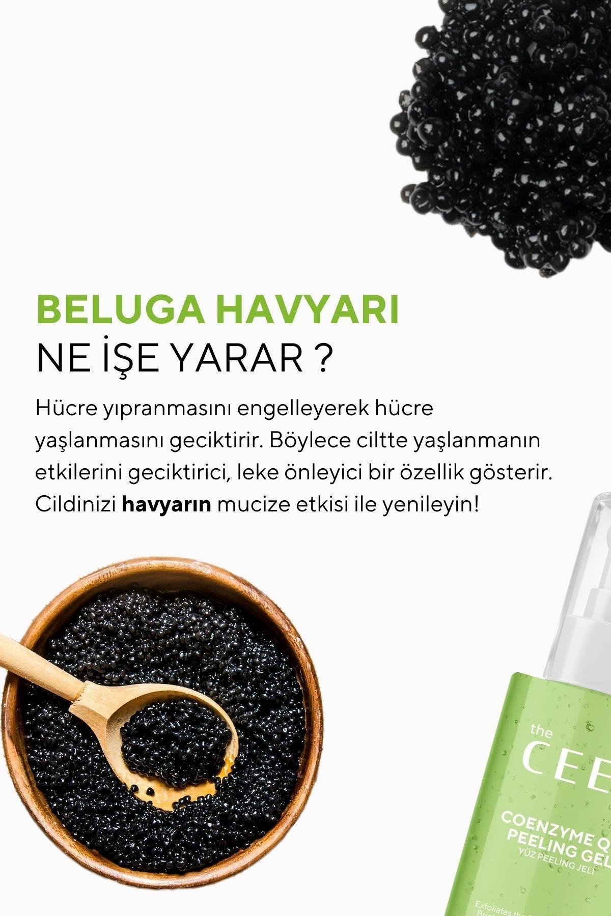 Arındırıcı ve Aydınlatıcı Yüz Peelingi Beluga Havyarı Özlü Coenzyme Q10 100 ml