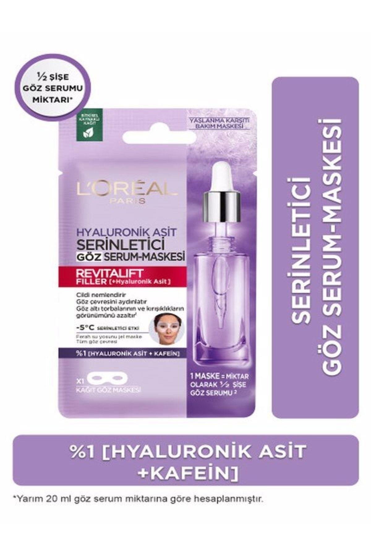 Aydınlatıcı Serum 30ml Ve L'oreal Paris Revitalift Filler Serinletici Göz Serum Maskesi