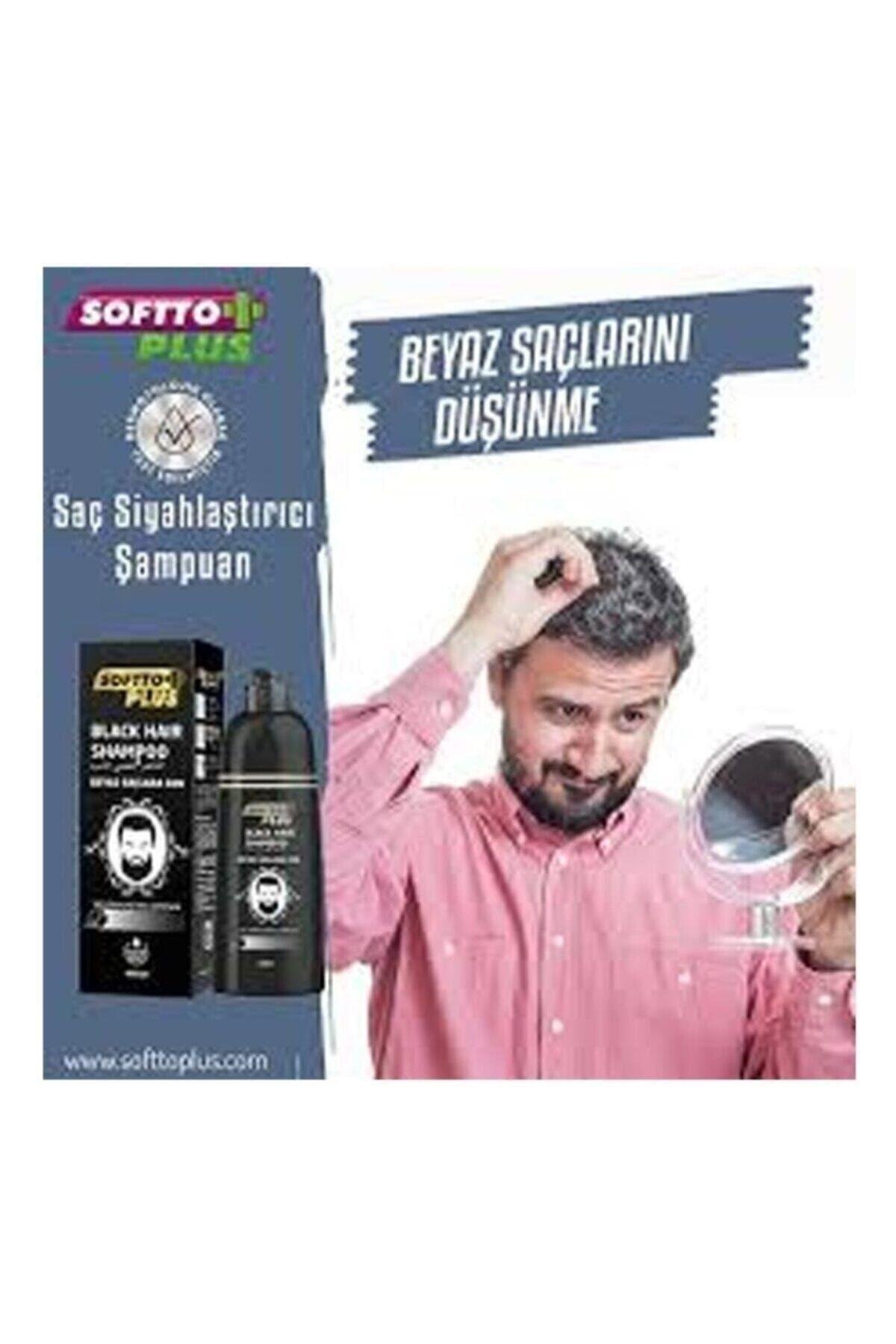 Beyaz Saçlar Için Siyah Şampuan 350ml 3 Adet Eko Paket