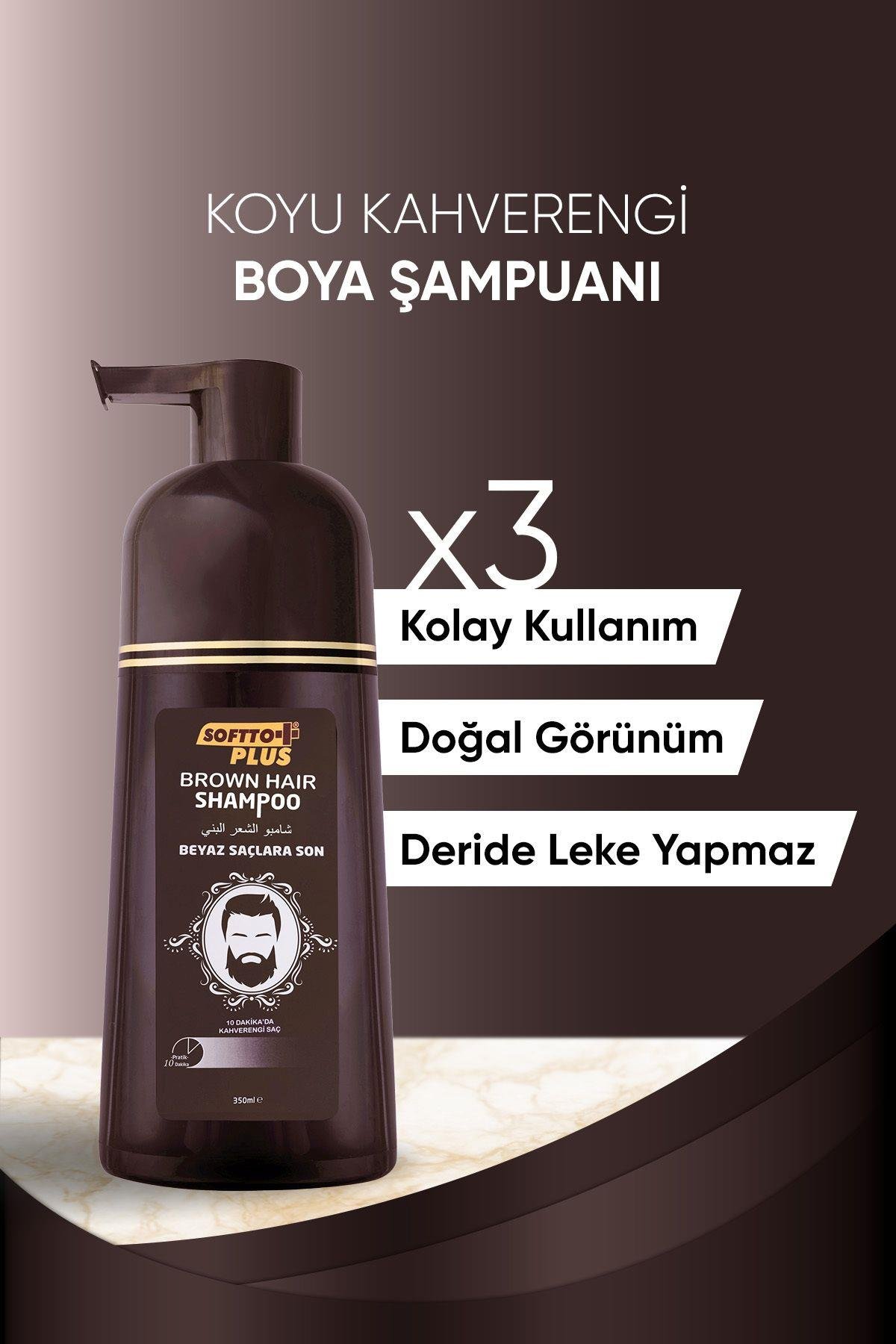 Beyaz Saçlara Özel Koyu Kahve Brown Hair Shampoo Şampuan 350 Ml