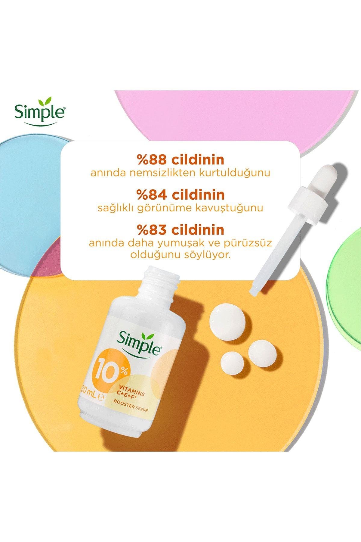 Booster Serum %10 Vitamin C+F+E 30 ml + Booster Serum %3 Hyaluronic Acid + B5 30 ml + Pamuk