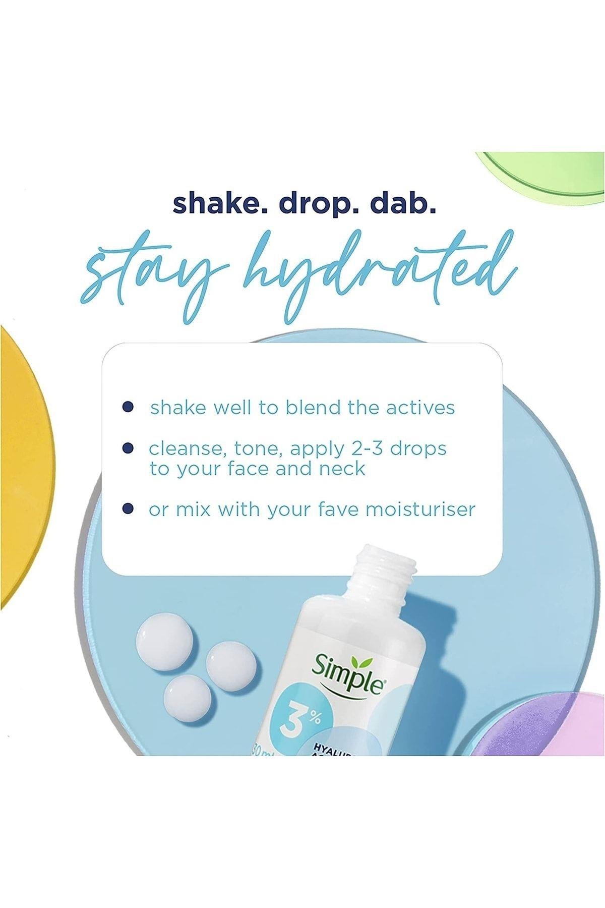 Booster Serum %3 Hyaluronik Asit + B5 Vitamini Derinlemesine Cilt Nemlendirme 30 ml