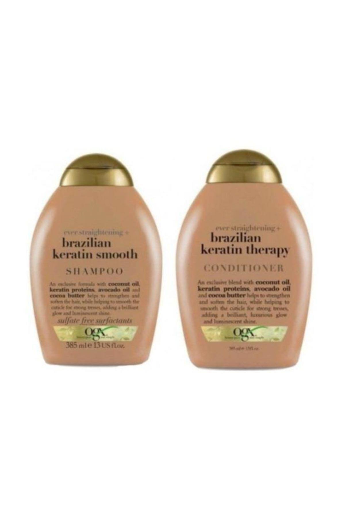 Brazilian Keratin Düzleştirici Etkili Şampuan 385 ml + Saç Kremi