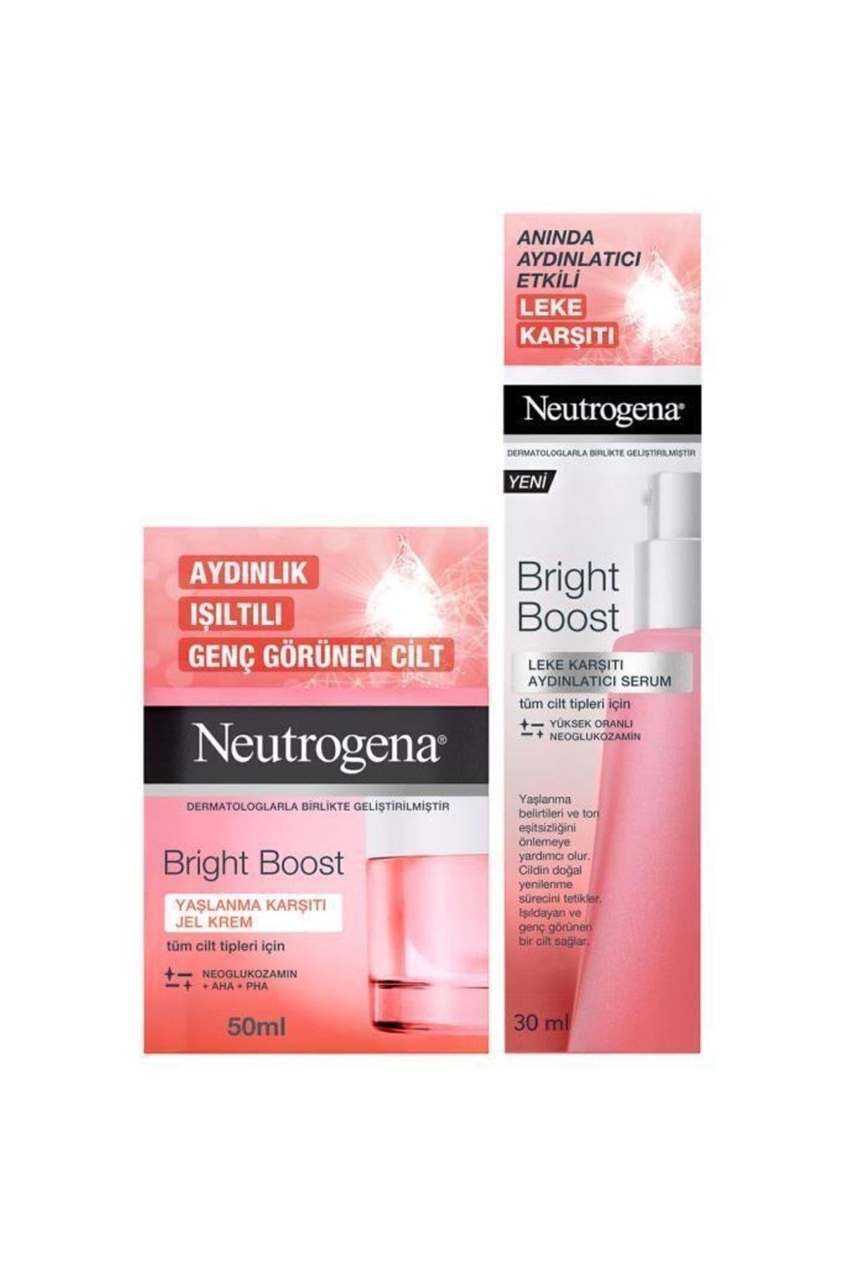 Bright Boost Yaşlanma Karşıtı Jel Krem 50 Ml + Leke Karşıtı Aydınlatıcı Serum 30 ml