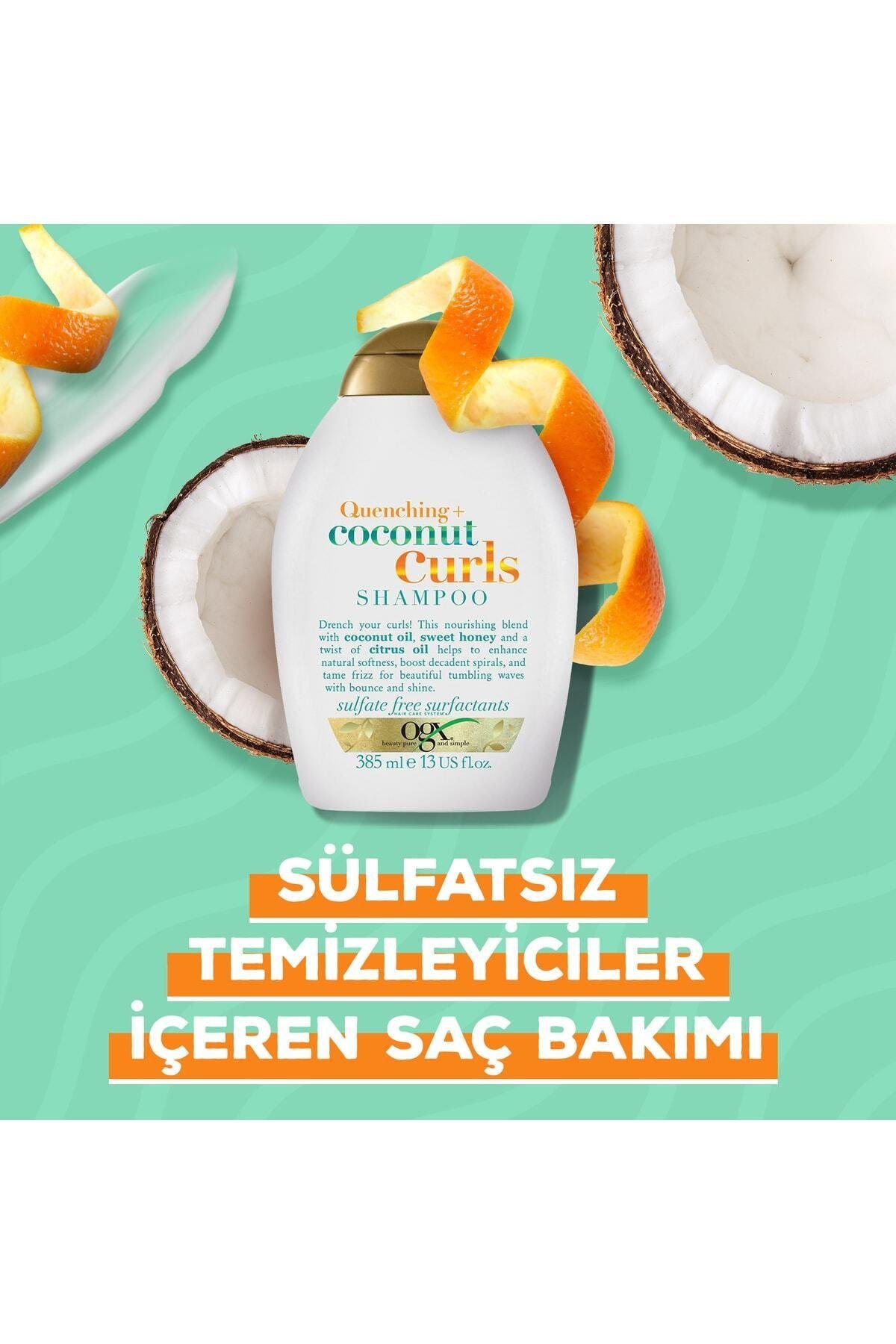 Bukleli Saçlar Için Nemlendirici Coconut Curls Sülfatsız Şampuan 385 ml