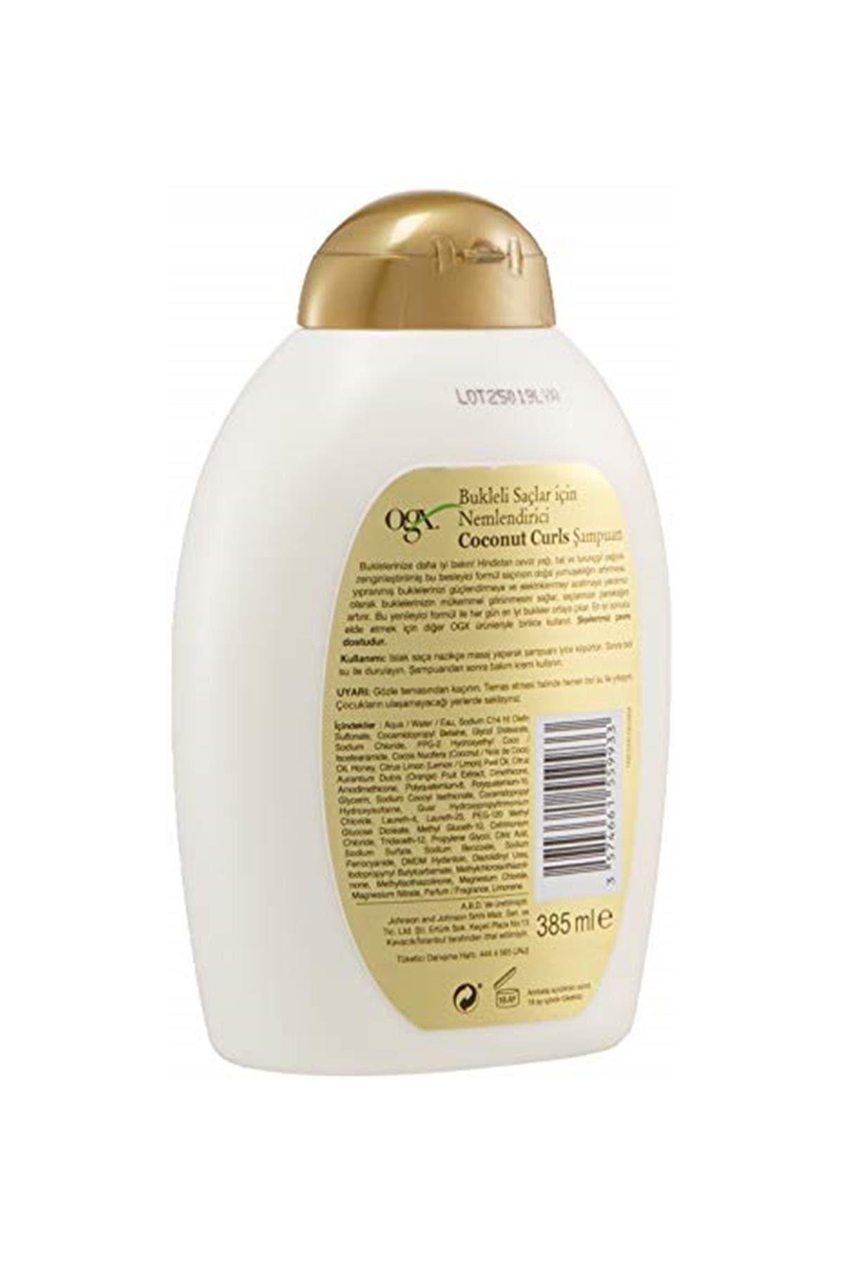Bukleli Saçlar Için Nemlendirici Coconut Curls Şampuan, 385 Ml