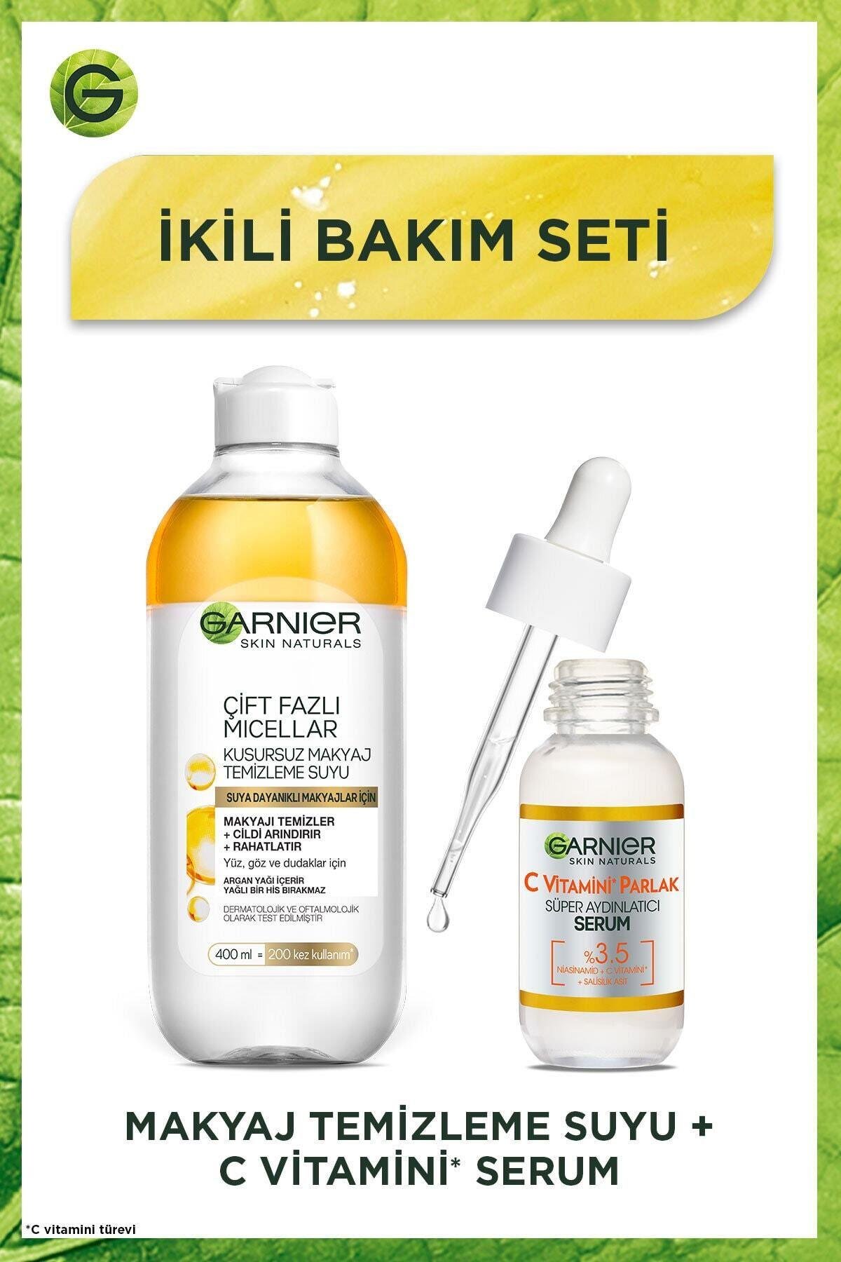 C Vitamini Aydınlatıcı Serum 30 ml Ve Makyaj Temizleme Suyu 400 ml