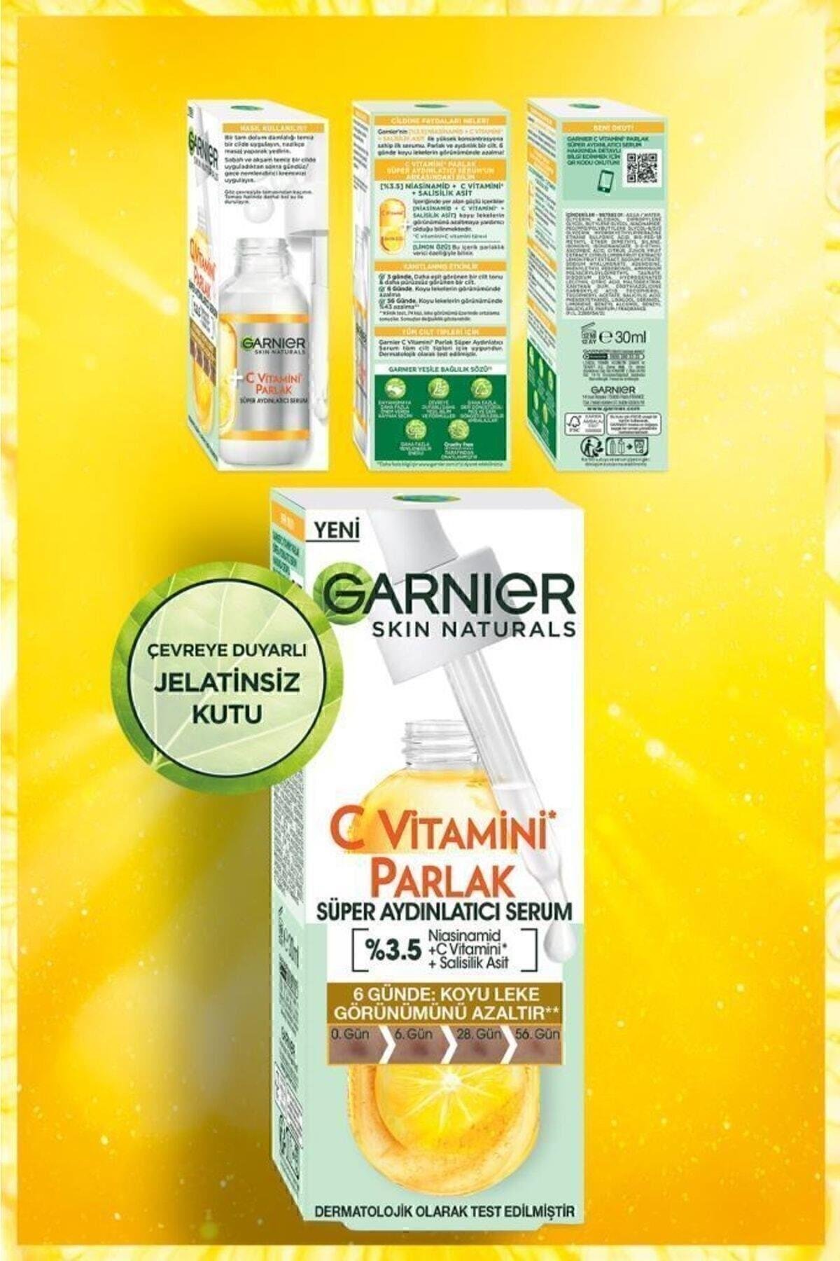 C Vitamini Ikili Bakım Seti - Parlak Süper Aydınlatıcı Serum & Micellar Makyaj Temizleme Suyu 400ml