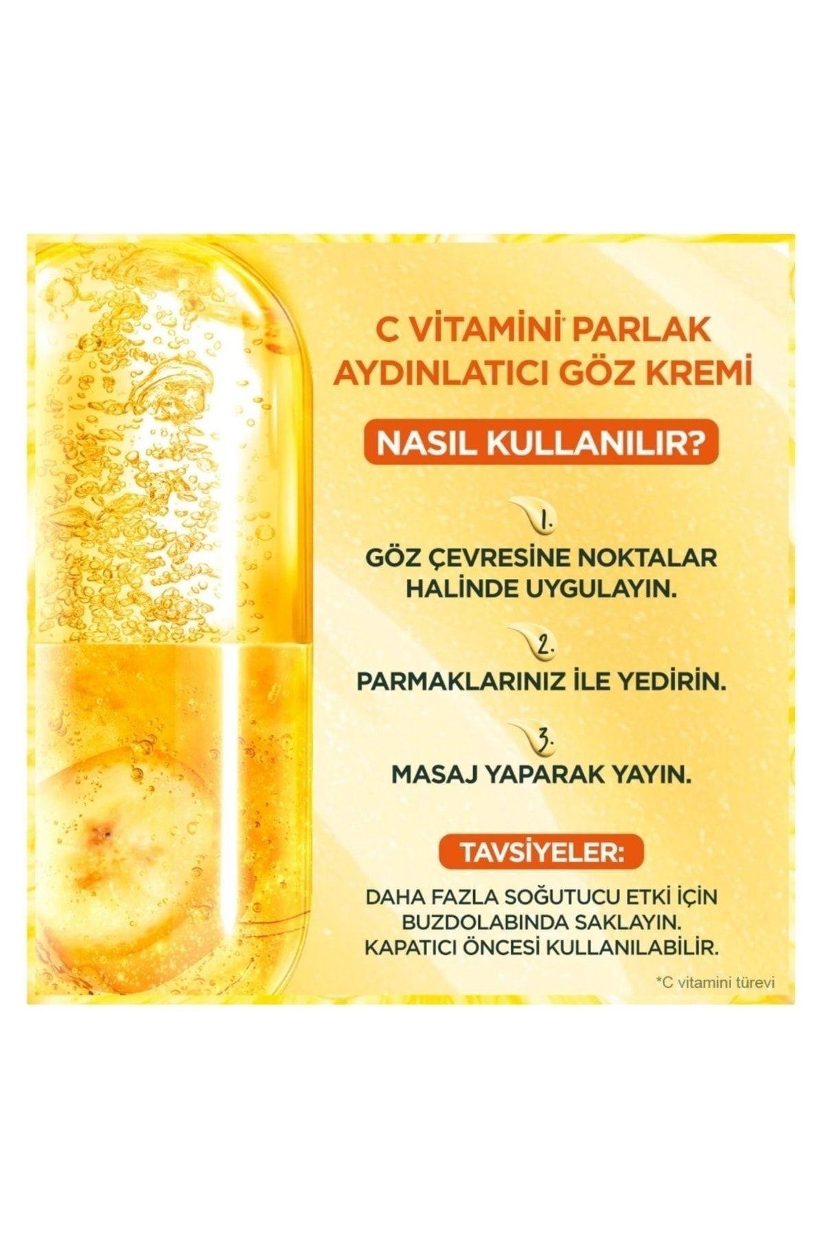 C Vitamini Parlak Aydınlatıcı Göz Kremi