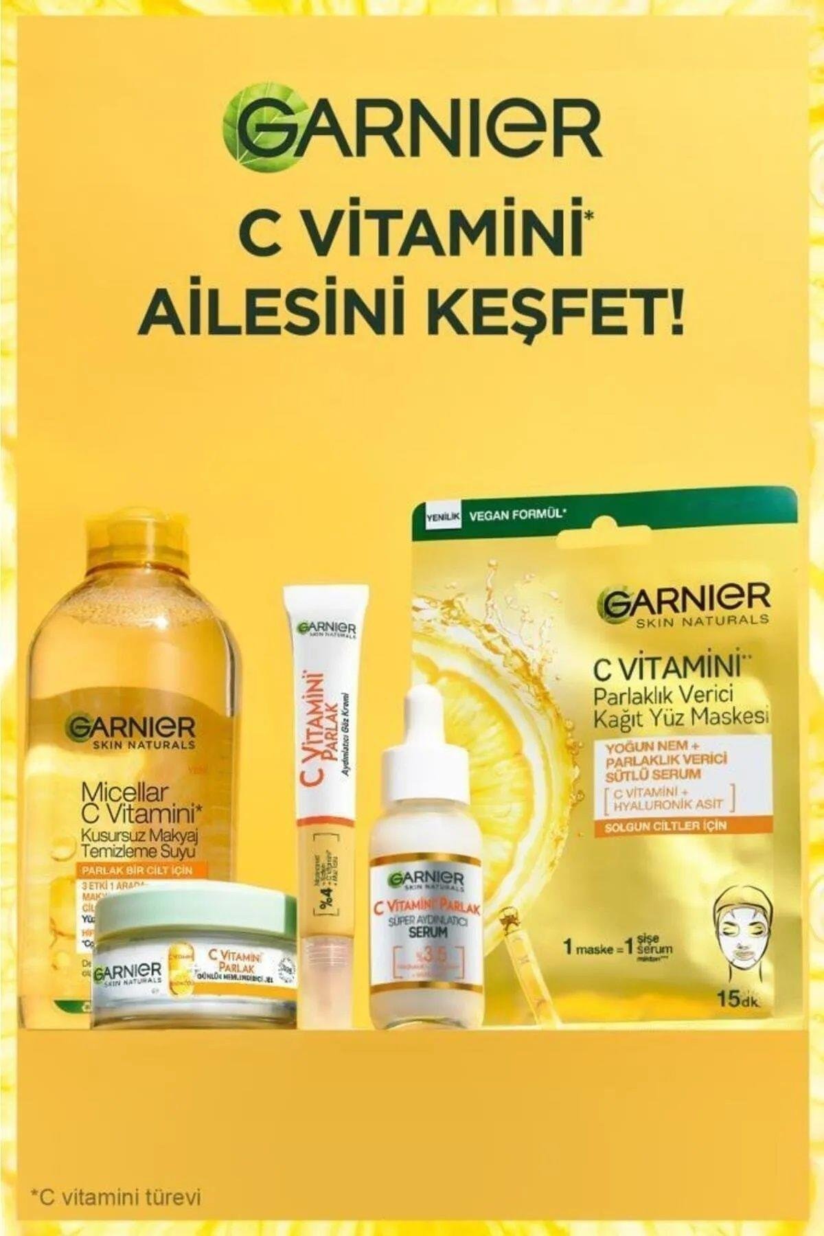 C Vitamini Parlak Aydınlatıcı Göz Kremi 15ml 2'li Set