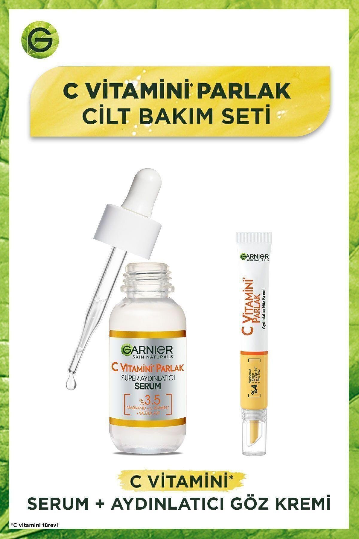C Vitamini Parlak Aydınlatıcı Göz Kremi 15ml + Süper Aydınlatıcı Serum 30ml
