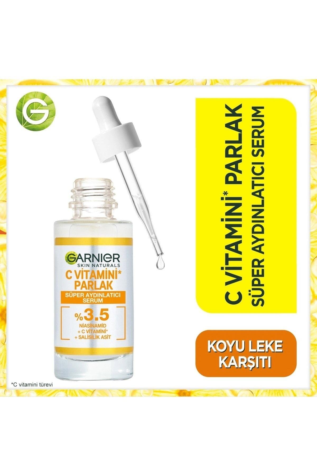 C Vitamini Parlak Süper Aydınlatıcı Serum 30 Ml + C Vitamini Kağıt Yüz Maskesi