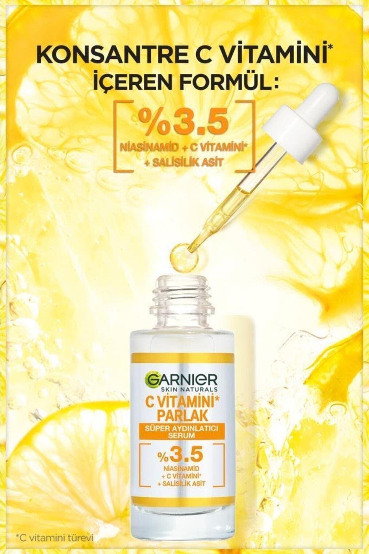 C Vitamini Süper Aydınlatıcı Yoğun Nemlendirici Koyu Halka Karşıtı Cilt Bakım Seti