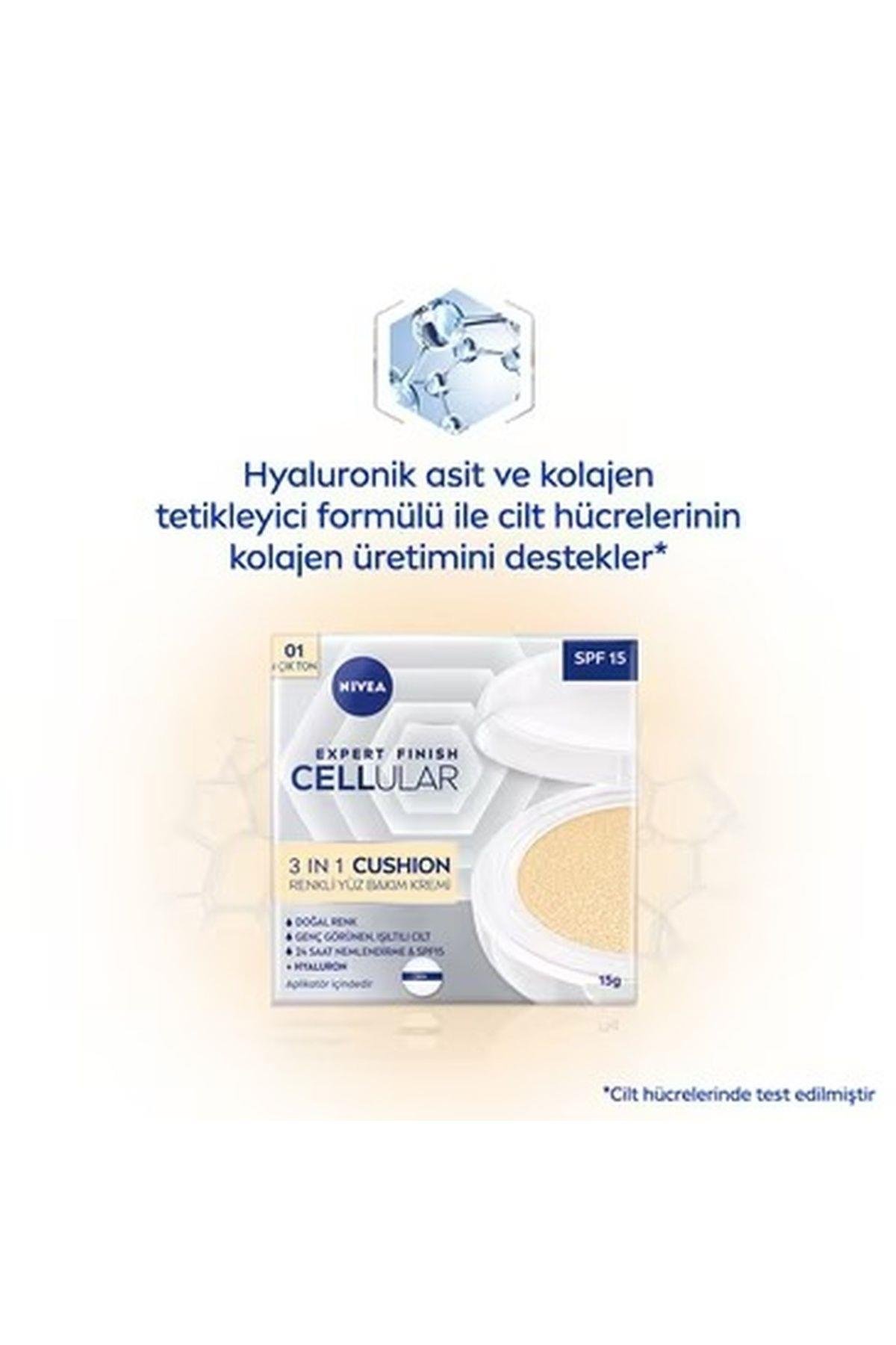 Cellular Expert Finish 3in1 Cushion Renkli Orta Ton Yüz Bakım Kremi 02- 15 ml