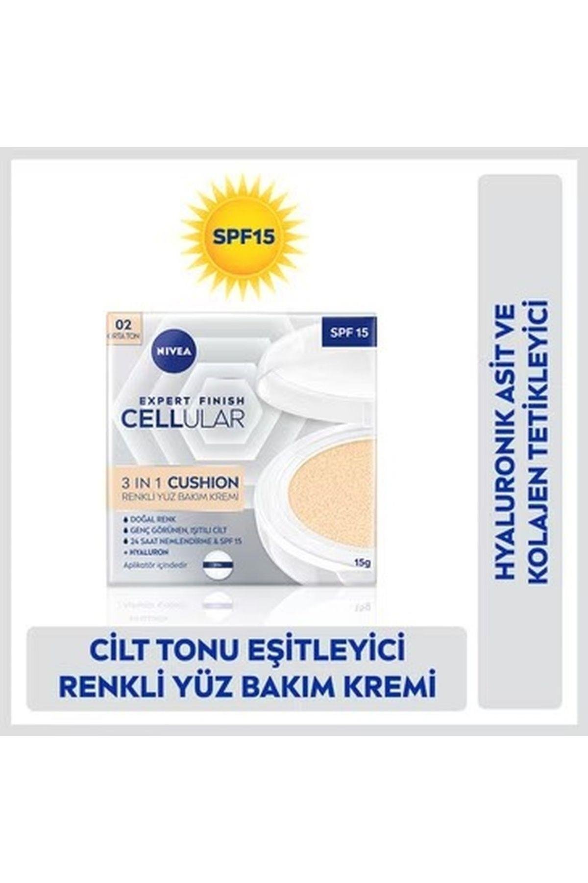 Cellular Expert Finish 3in1 Cushion Renkli Orta Ton Yüz Bakım Kremi 02- 15 ml