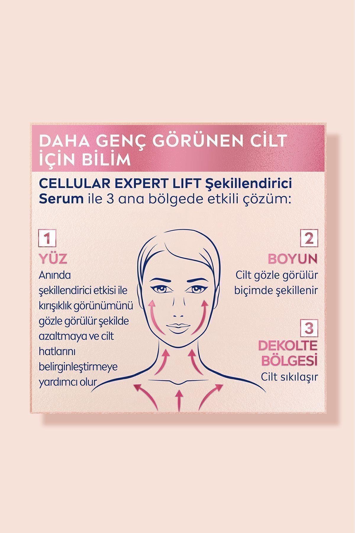 Cellular Expert Lift Şekillendirici Serum 30ml, Yüz, Boyun Ve Dekolte Bölgesi, Saf Bakuchiol