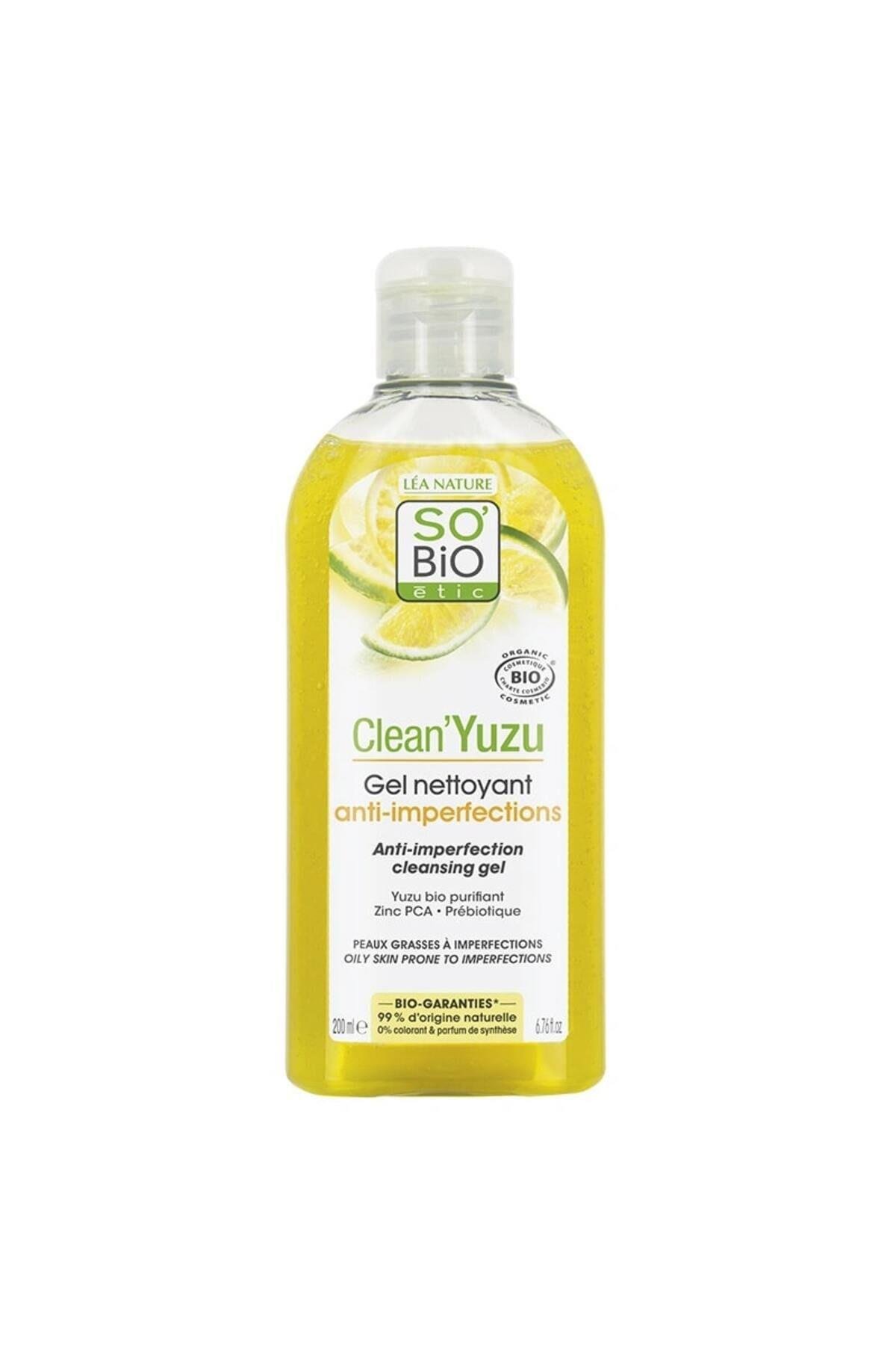 Clean Yuzu Gel Nettoyant Cleansing Gel Organik Leke Karşıtı Arındırıcı Yüz Temizleme Jeli 200 ml