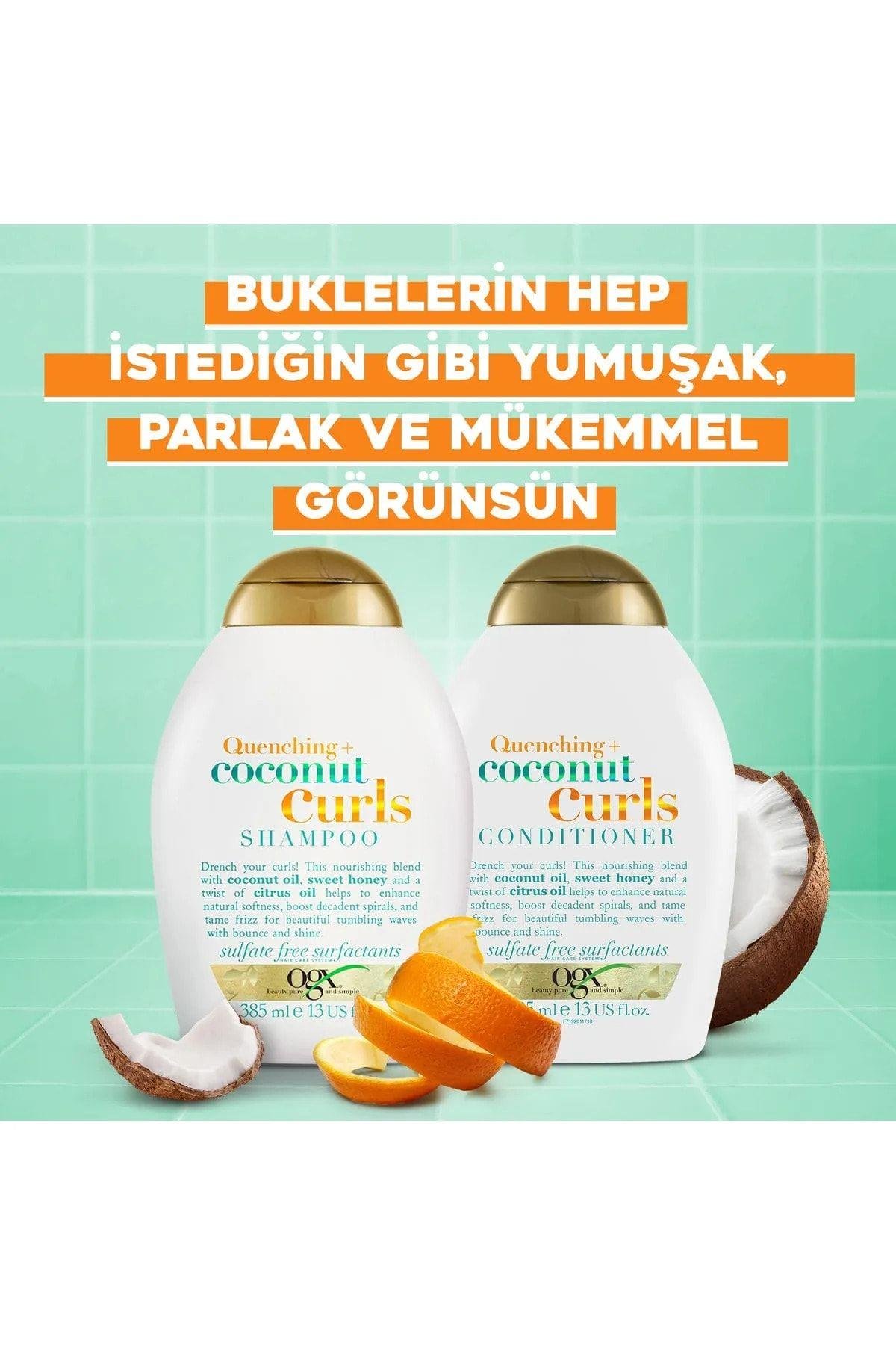 Coconut Curls Bukle Belirginleştirici Elektriklenme Karşıtı Sülfatsız Şampuan 385 Ml