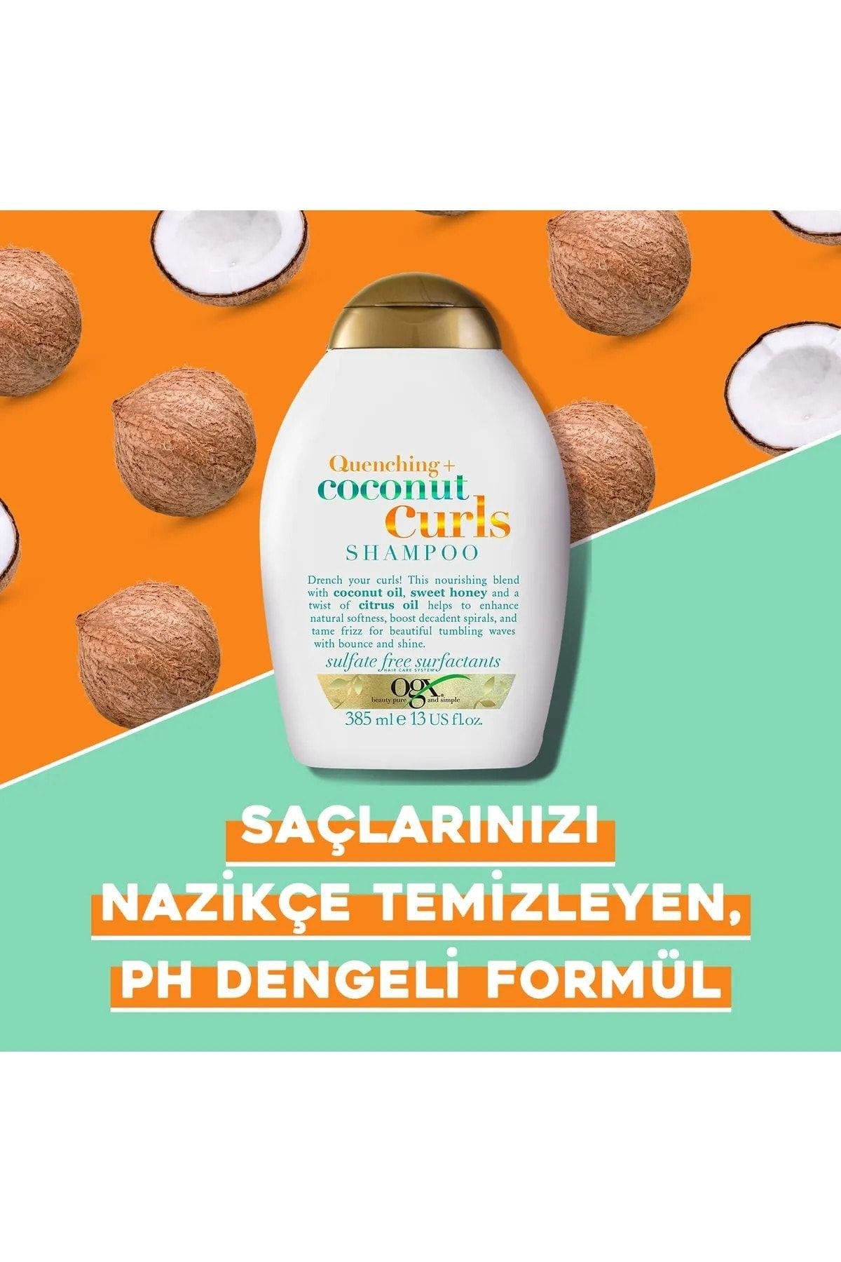 Coconut Curls Bukle Belirginleştirici Elektriklenme Karşıtı Sülfatsız Şampuan 385 Ml