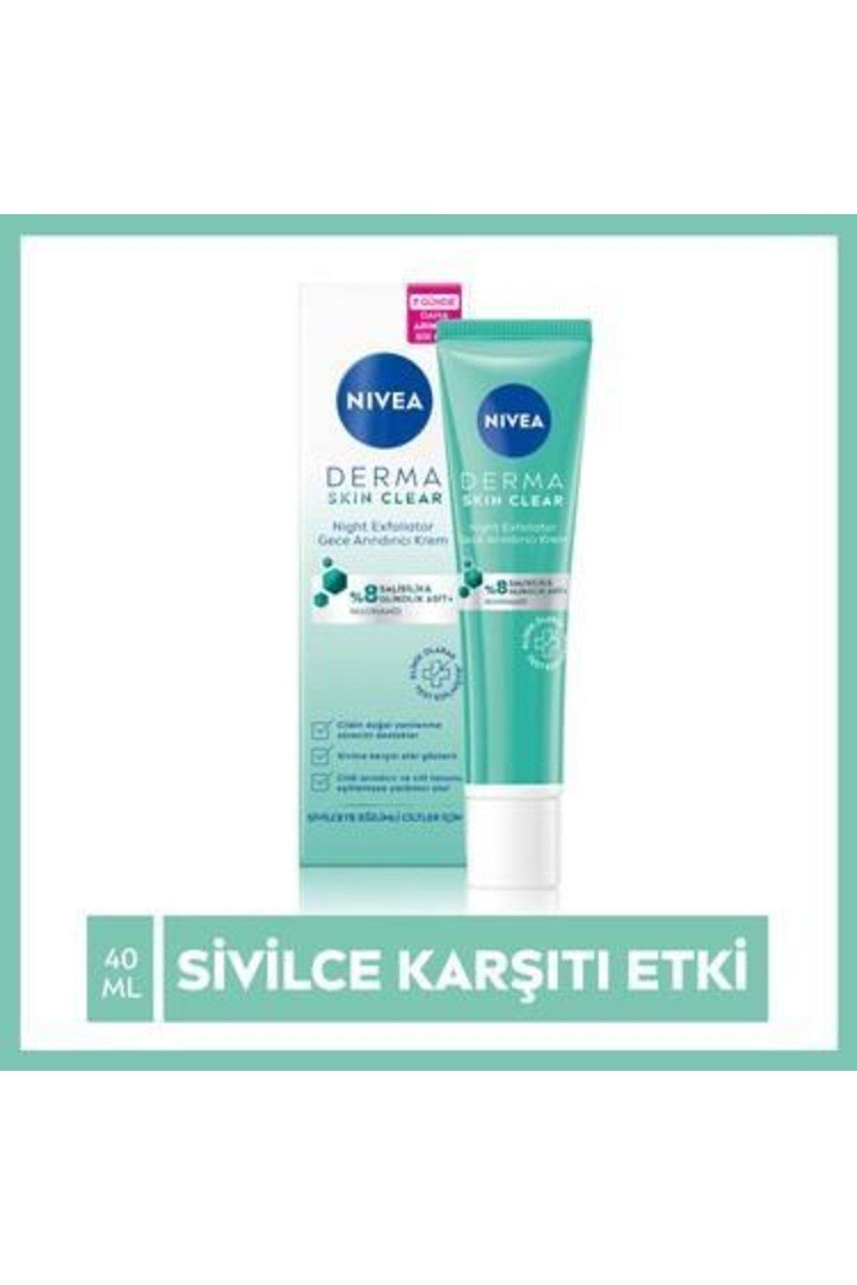 Derma Skin Clear Night Exfoliator-sivilceli Ciltler Cilt Bakım Seti
