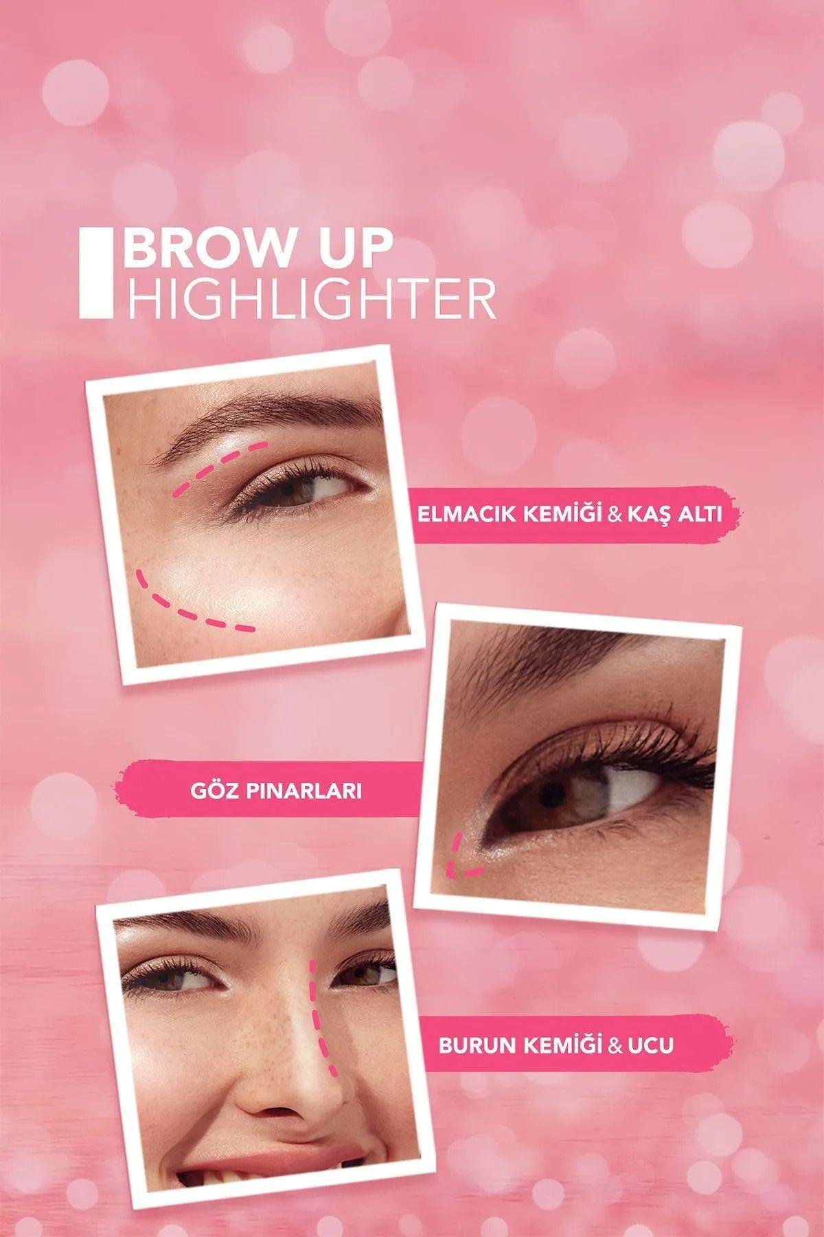 Flor-Mar - Aydınlatıcı Asansörlü Kalem Stick Uçuk Kahve - Brow Up Highlighter