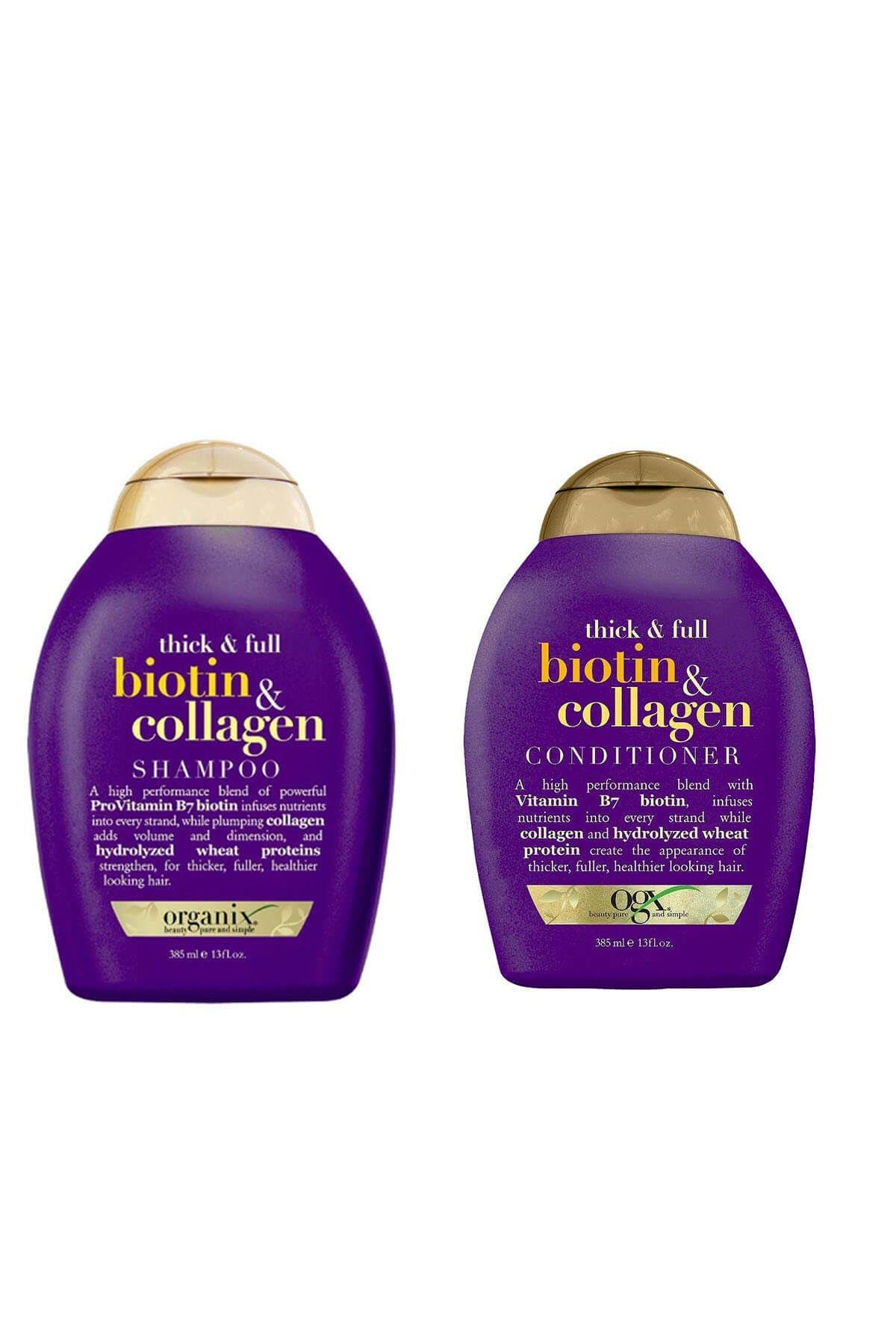 Full Dolgunlaştırıcı Biotin & Collagen Şampuan 385 ml + Bakım Kremi 385 ml  29400494214