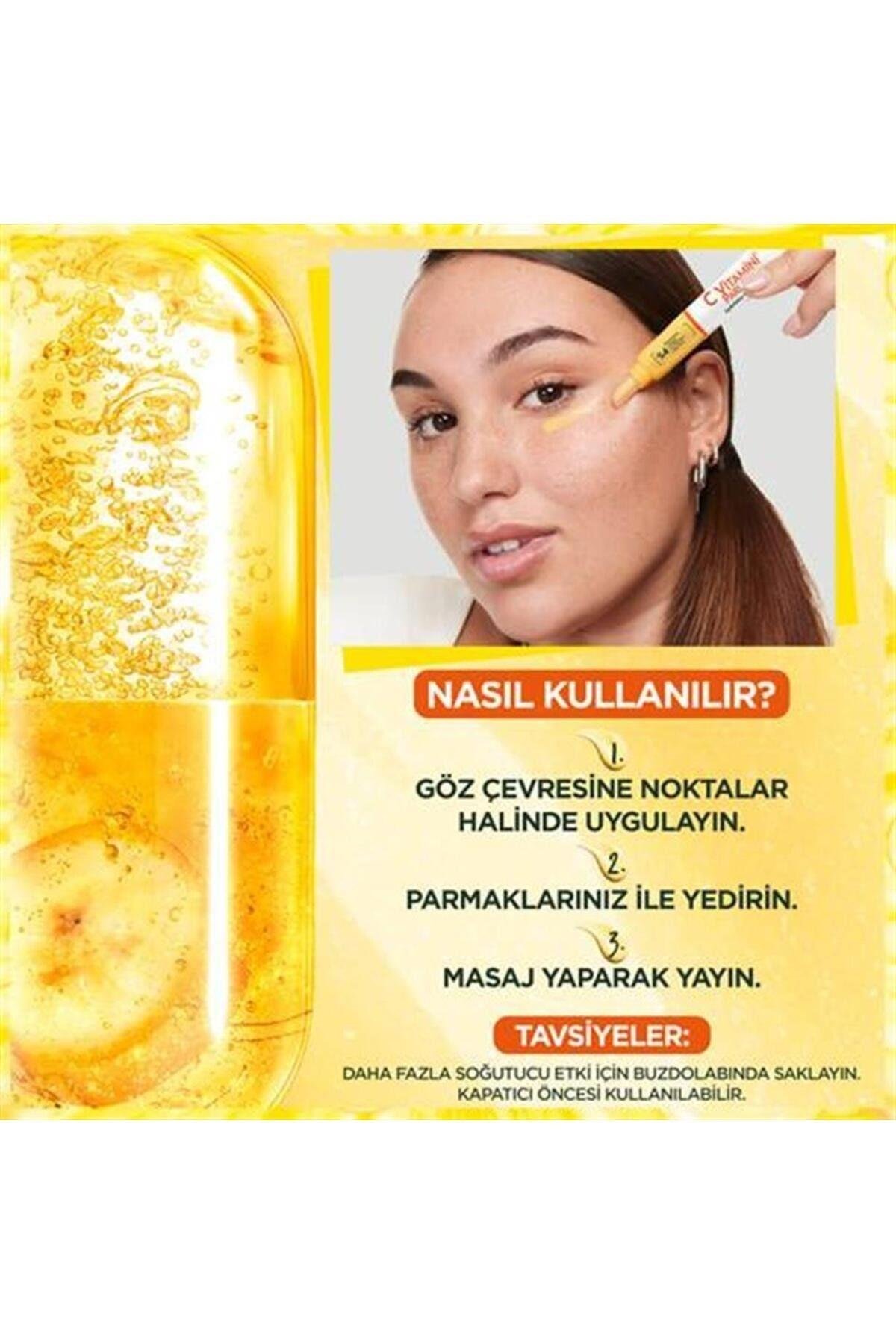 GARNİER C VİTAMİNİ PARLAK AYDINLATICI GÖZ KREMİ 15 ML