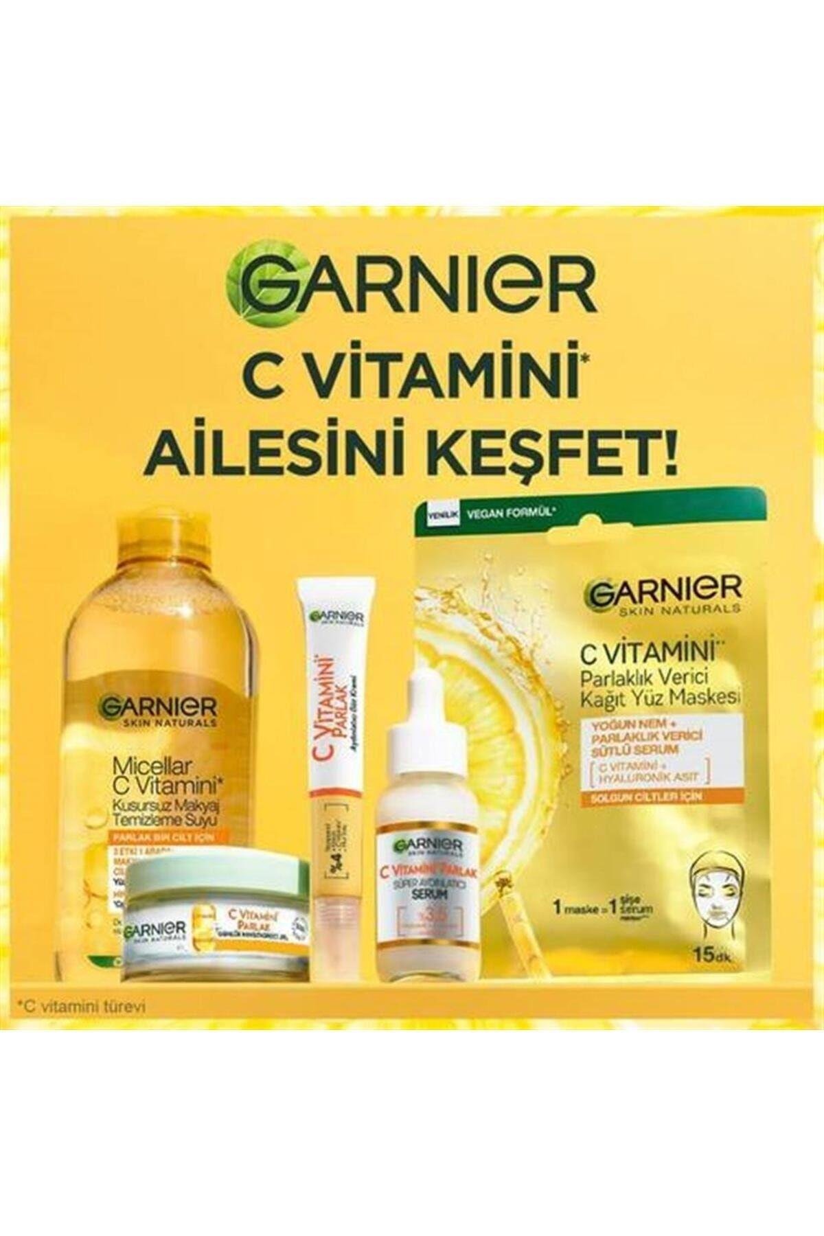 GARNİER C VİTAMİNİ PARLAK AYDINLATICI GÖZ KREMİ 15 ML