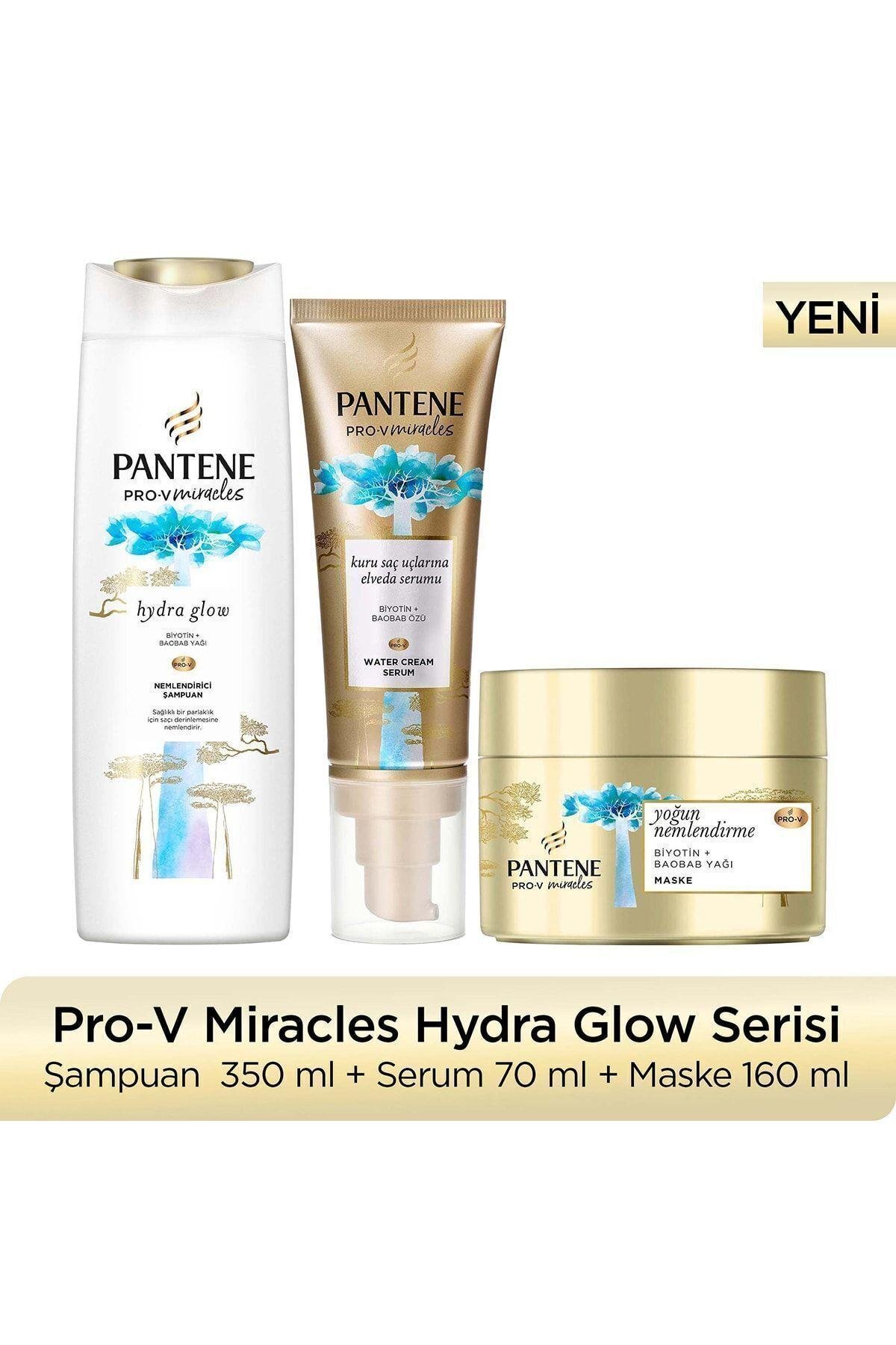 Hydra Glow Nemlendirici Şampuan 350 ML + Nemlendirme Maskesi 160 ML + Saç Serumu 70 ML