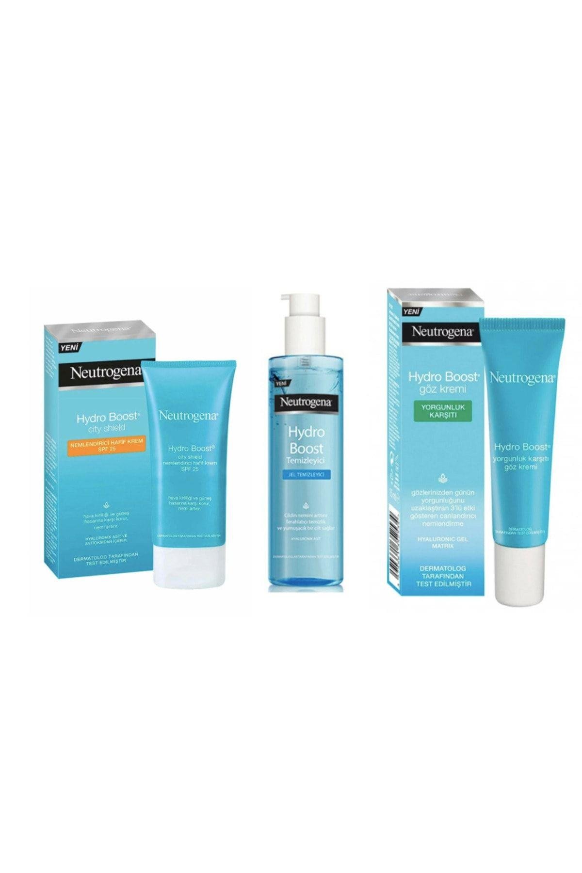 Hydro Boost City Shield Hafif Krem Spf25 50 ml+water Gel 200 ml+Yorgunluk Karşıtı Göz Kremi 15