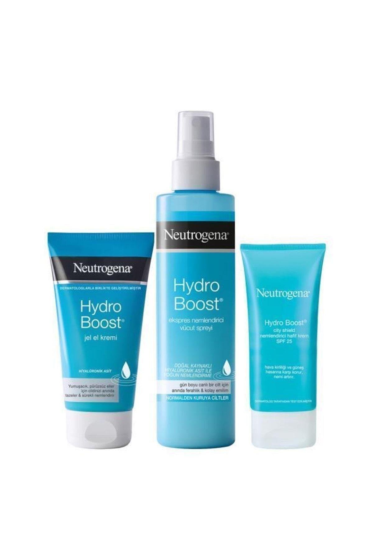 Hydro Boost Nemlendirici Vücut Spreyi 200 ml+Nemlendirici Krem 50 ml+El Kremi 75 ml